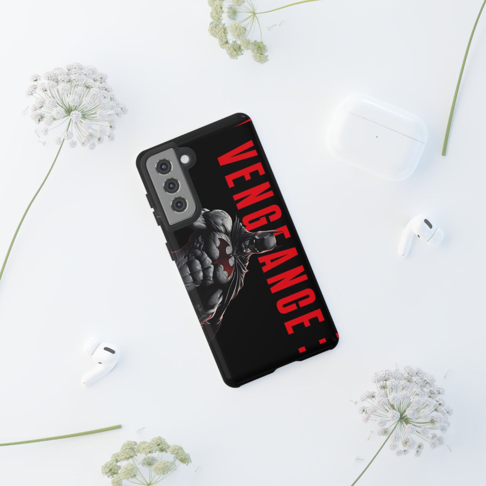 DC Comics Batman Vengence Tough Cases for iPhones, Samsung, and Pixel