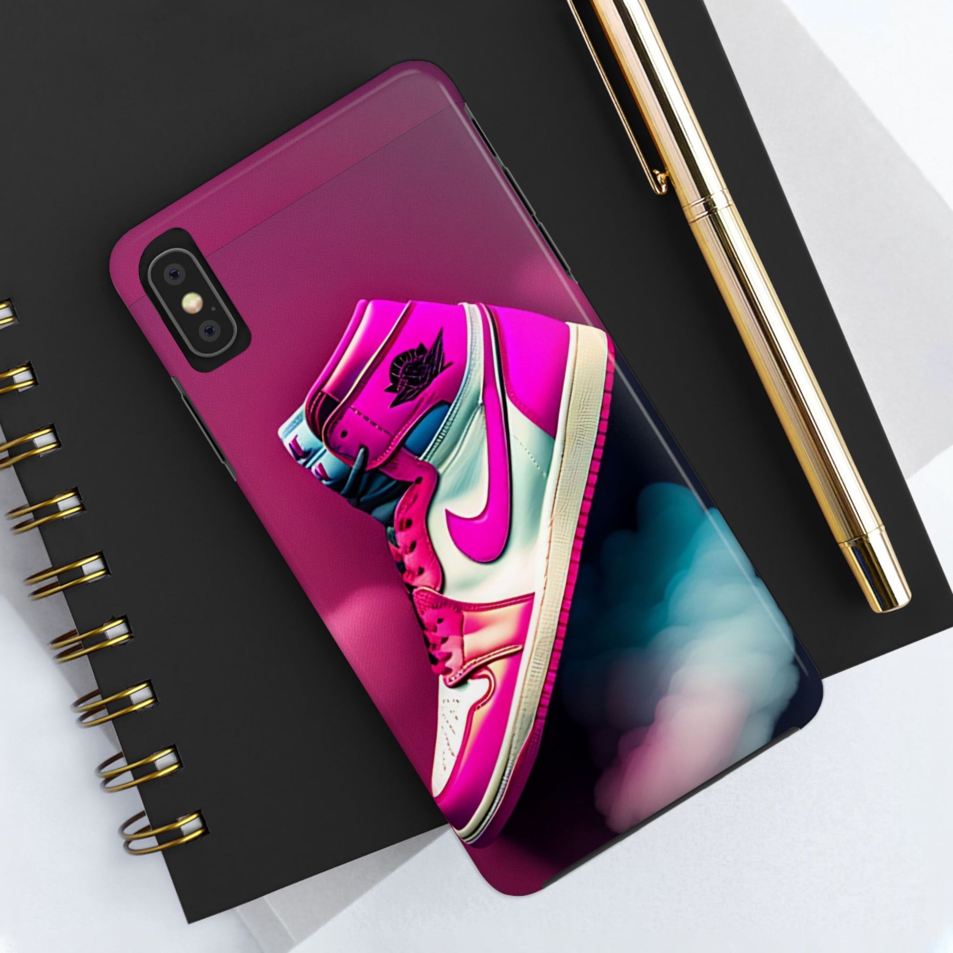 Pink Jordan Sneakers Phone Cases for iPhones & Samsung Phones