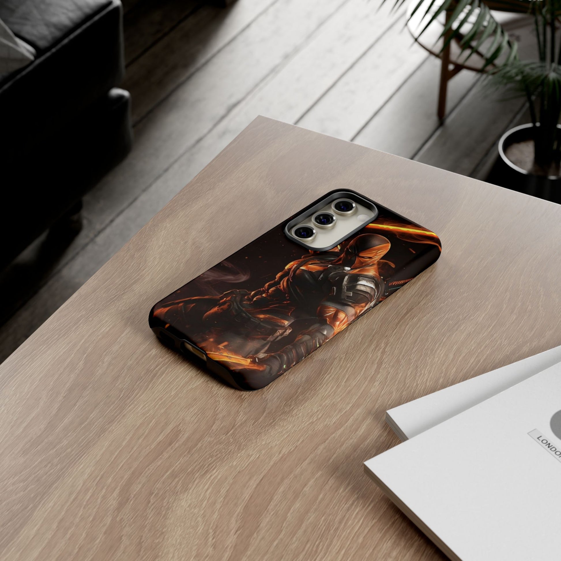 DC Comics Death Stroke Tough Cases for iPhones, Samsung, and Pixel