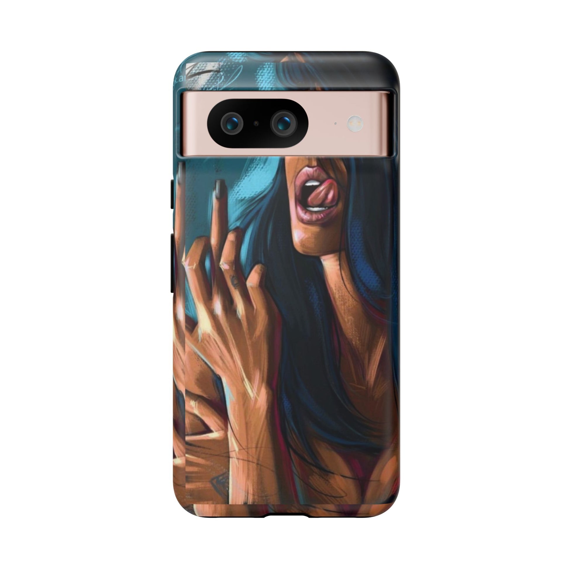 Tough Girl Theme Urban Design Cases for iPhones, Samsung, and Pixel