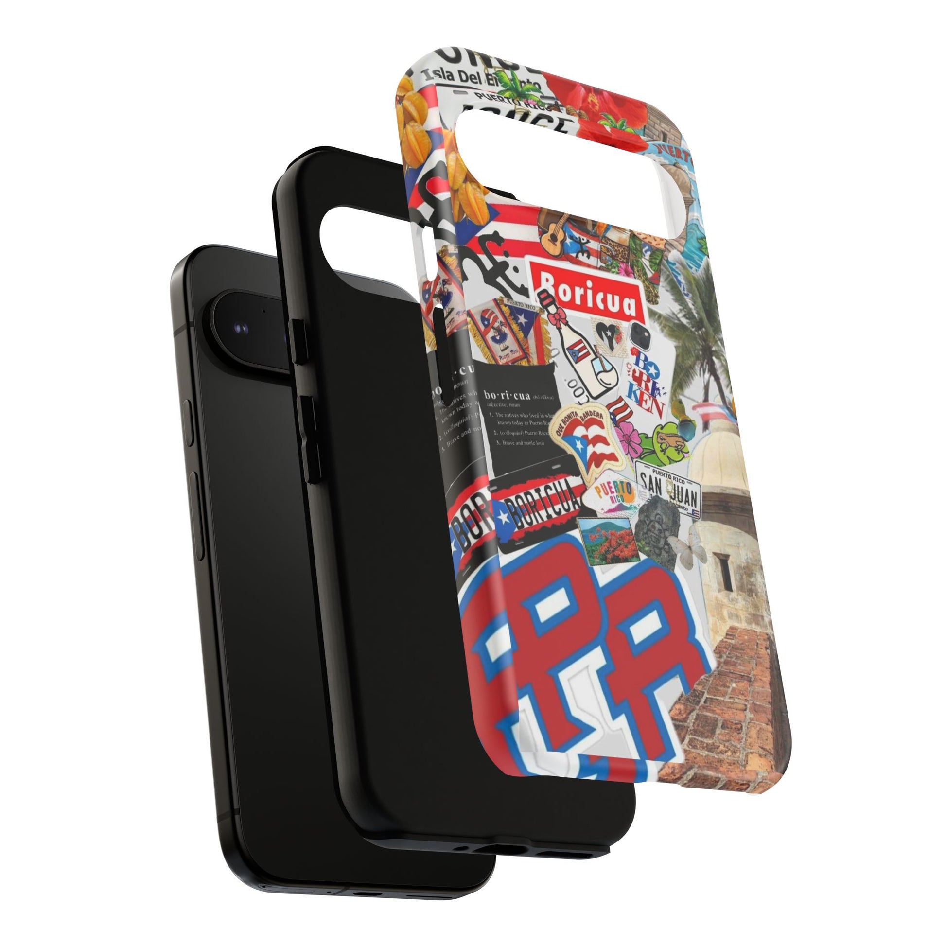 Puerto Rico Boricua Art Tough Cases for iPhones, Samsung, and Pixel