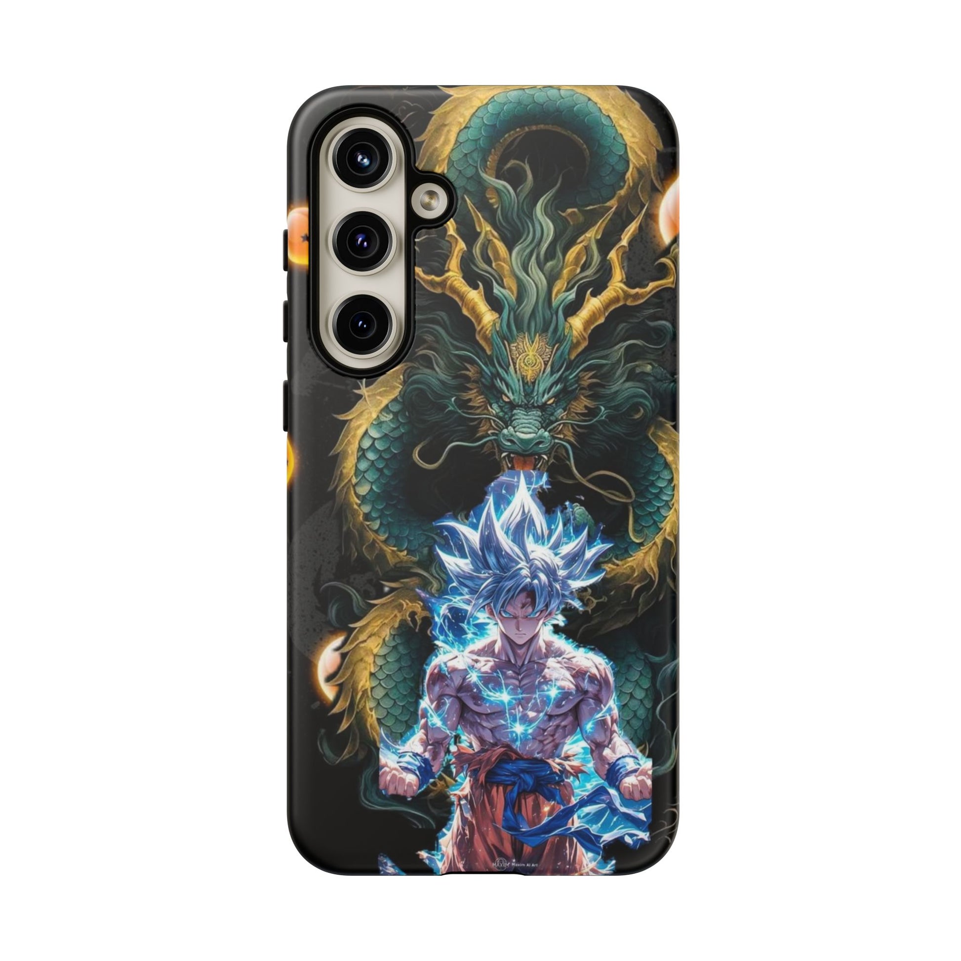 Anime Goku x Shenron Dragonball Z Tough Cases for iPhones, Samsung, and Pixel