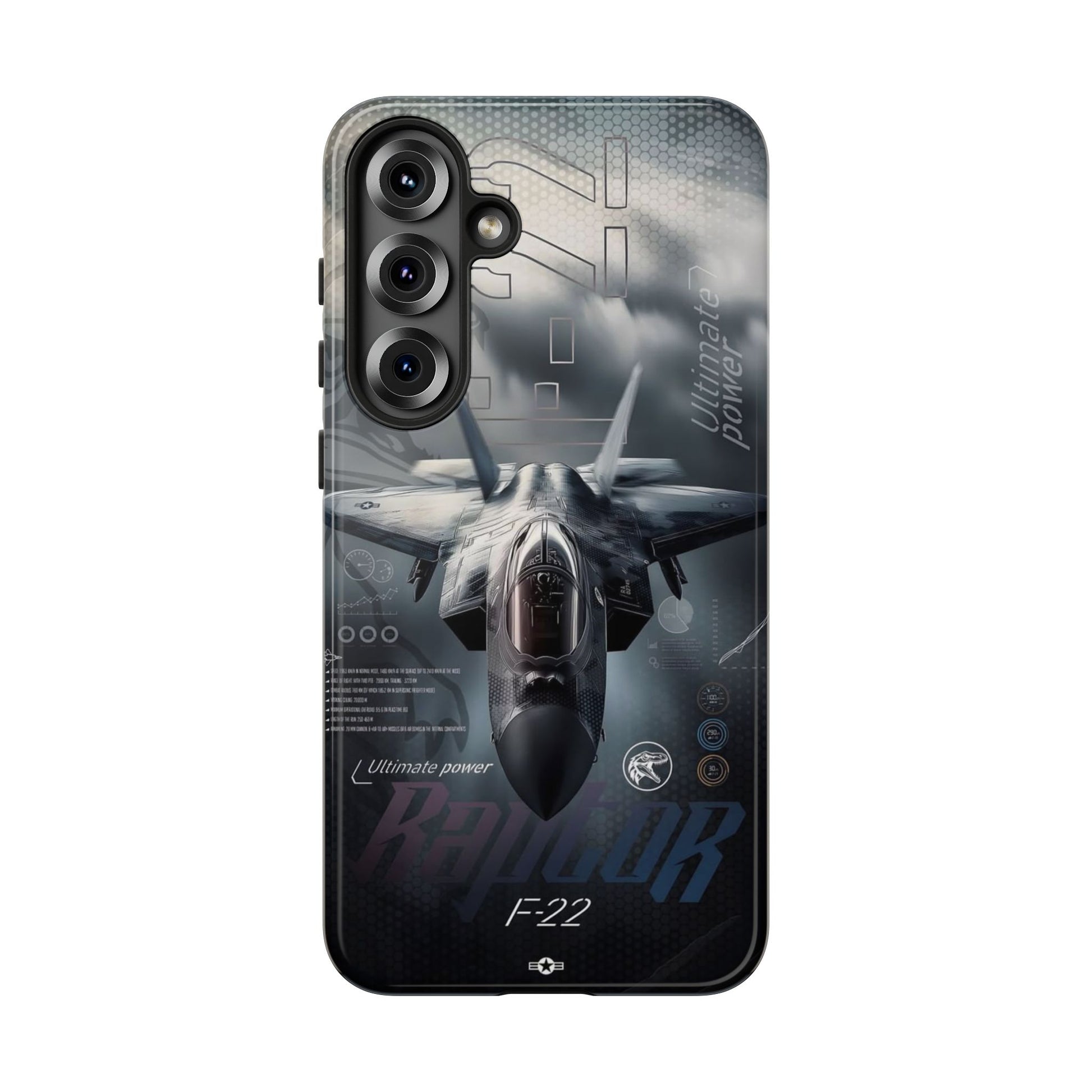 F-22 Raptor Fighter Jet Tough Cases for iPhones, Samsung, and Pixel