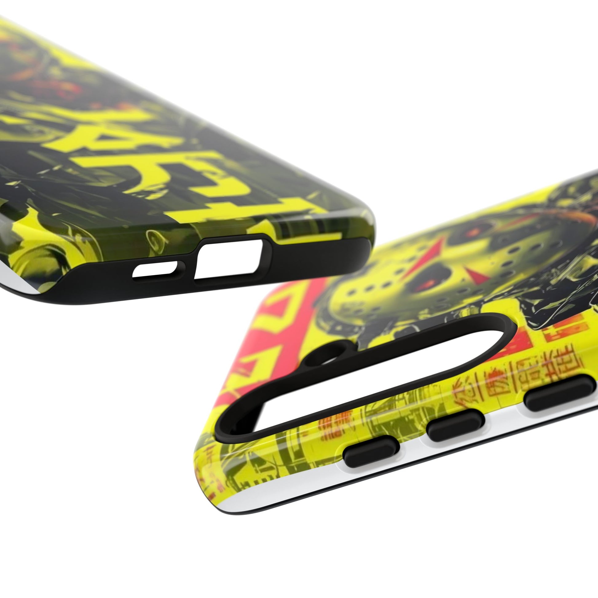 Cyberpunk X Jason Voorhees Tough Cases for iPhones, Samsung, and Pixel