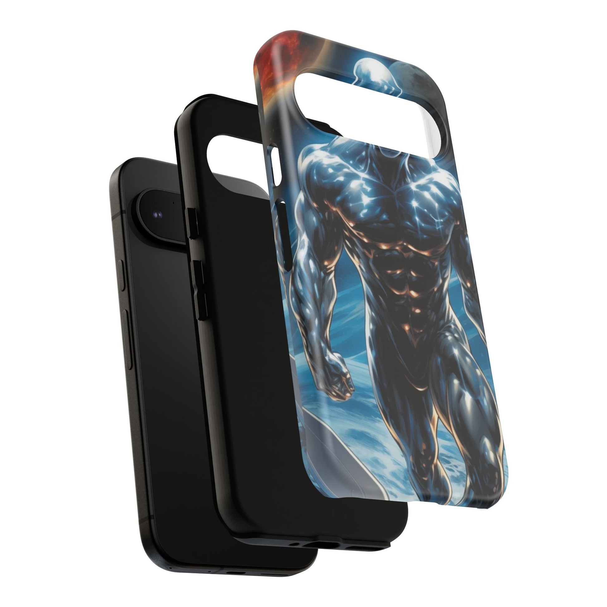 The Silver Surfer Comic Art Phone Case, Tough Cases for iPhones, Samsung, and Pixel