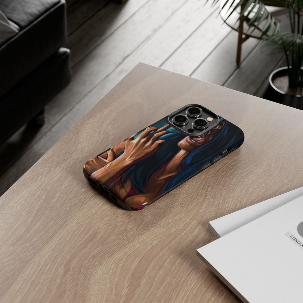 Tough Girl Theme Urban Design Cases for iPhones, Samsung, and Pixel