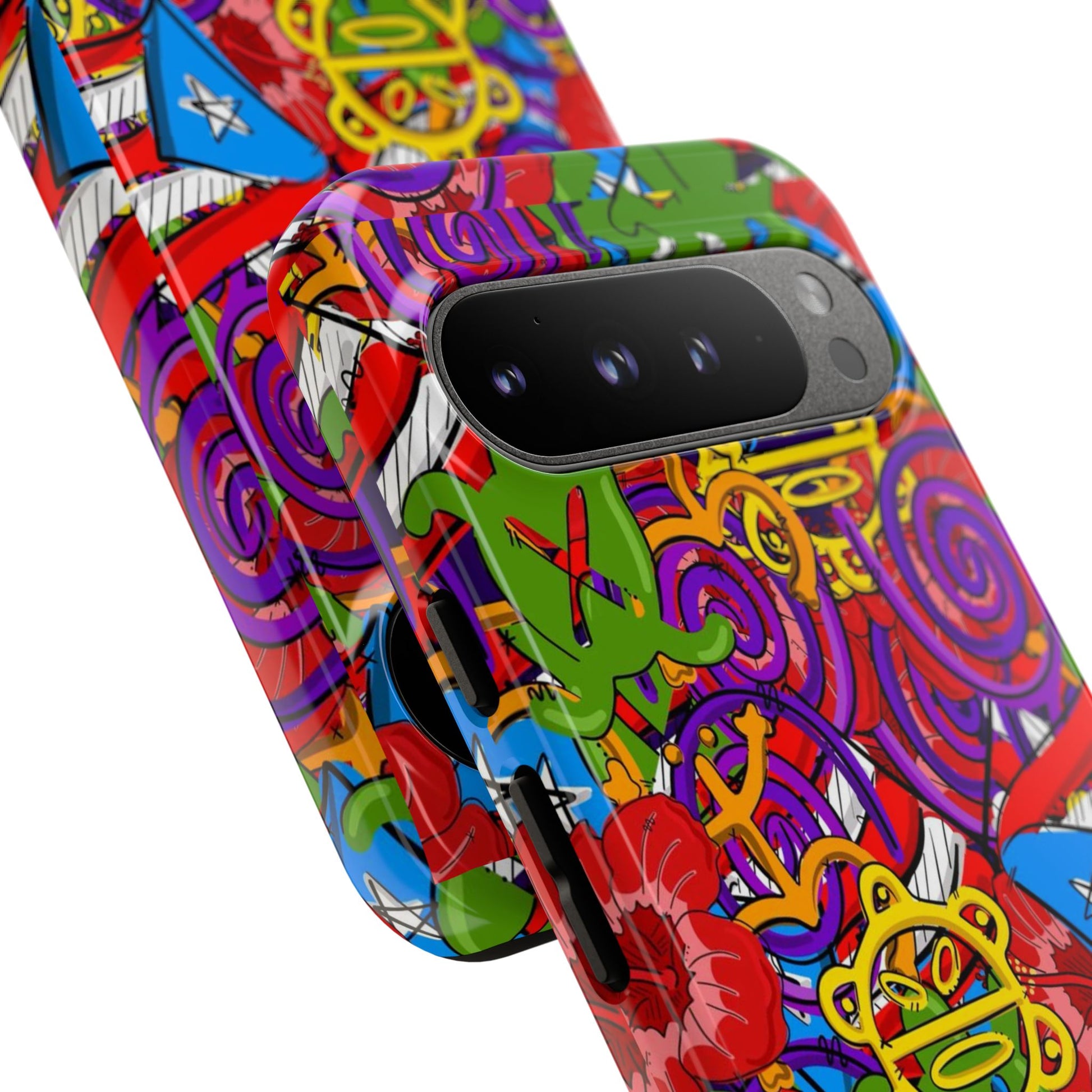 Puerto Rico Taino Tribal Art Tough Cases for iPhones, Samsung, and Pixel