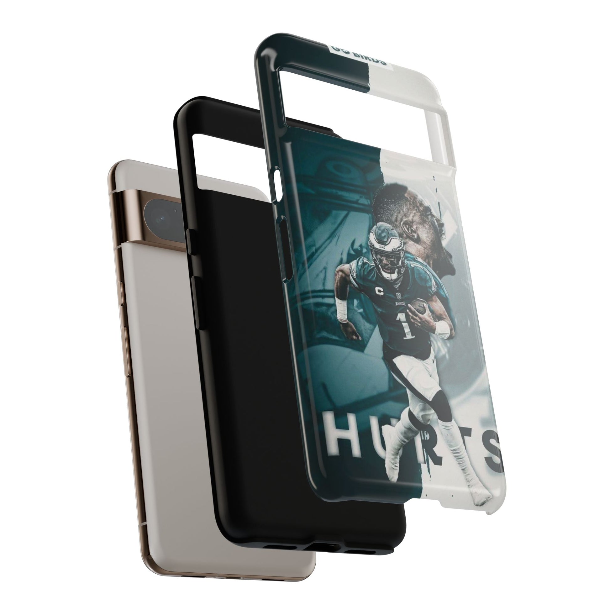 Jalen Hurts Eagles Football Tough Cases for iPhones, Samsung, and Pixel
