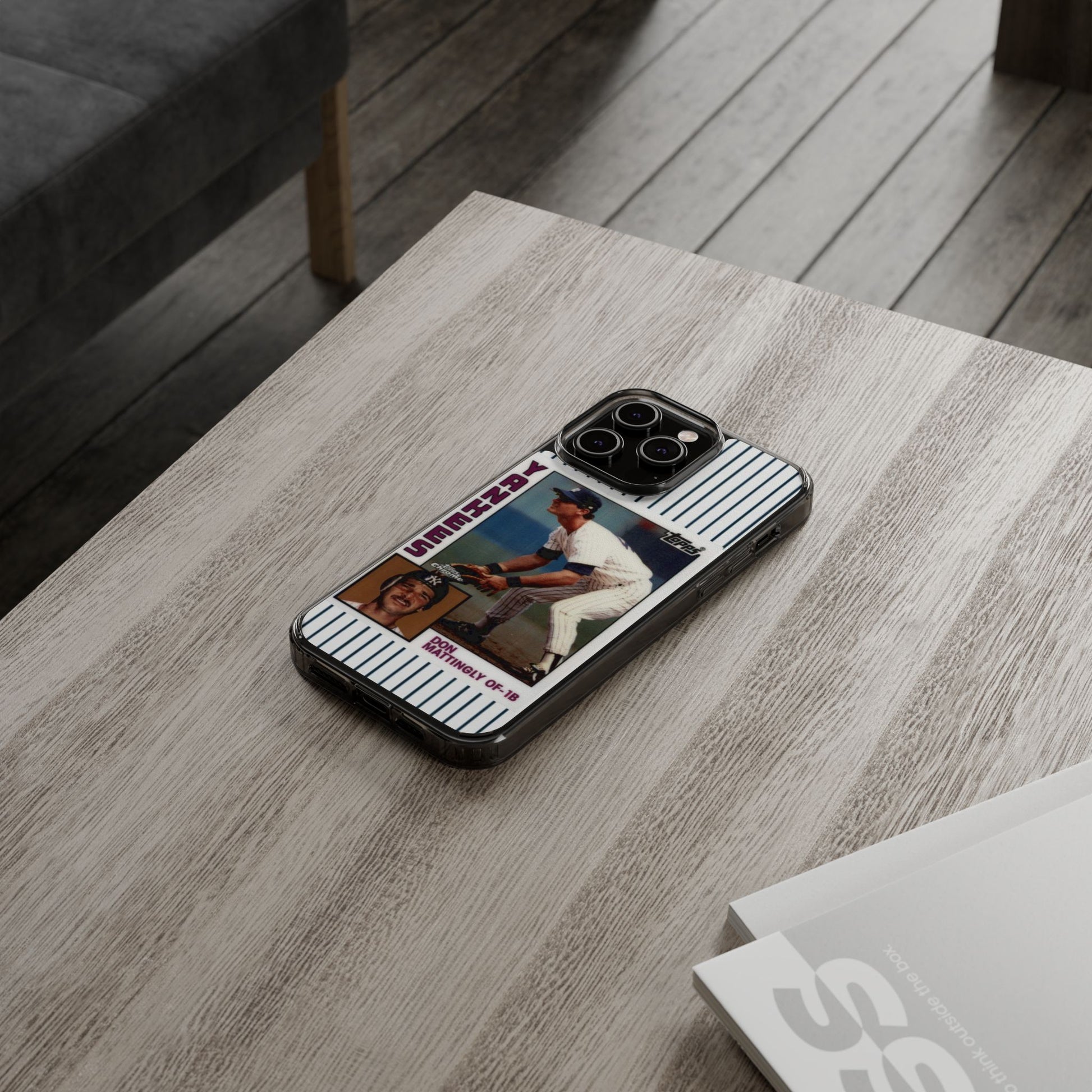 Mattingly Rookie Card Baseball inspired Protective Iphone and Samsung case