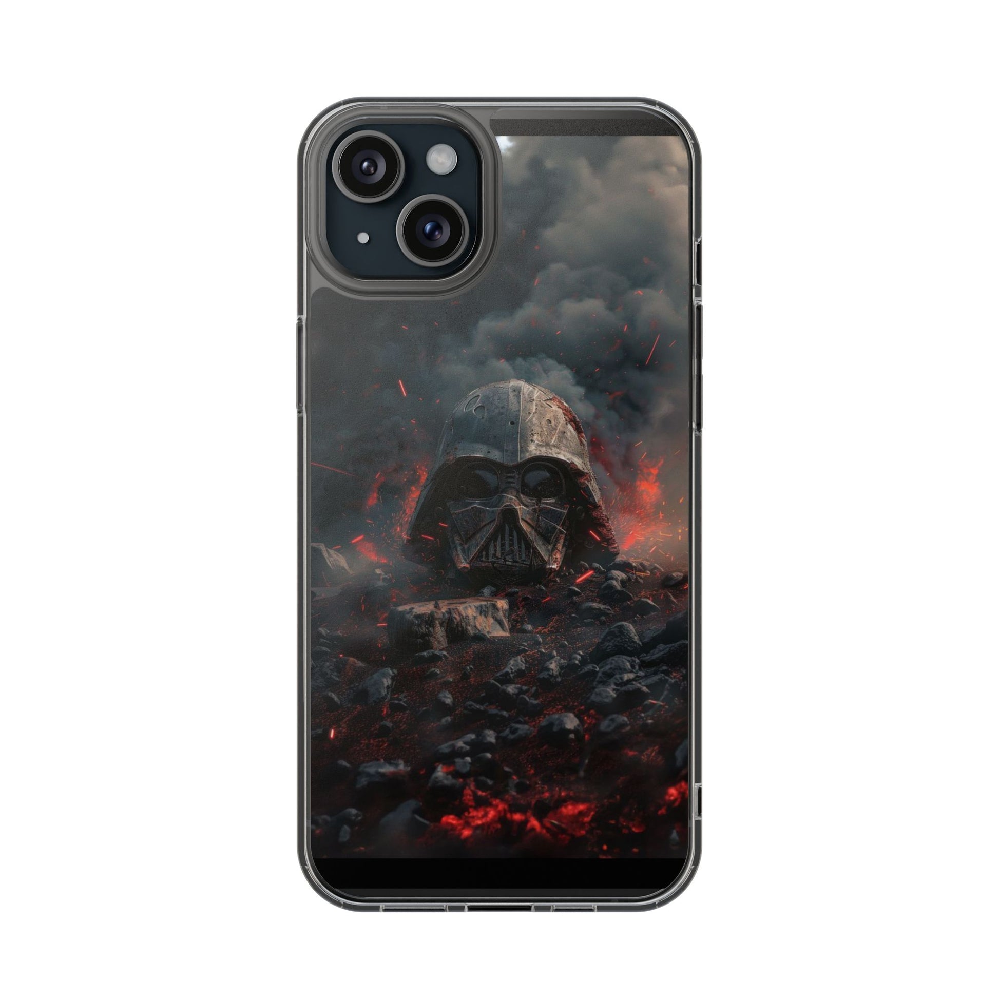 Space Battle Damaged Helmet Clear Case for Space movie fans