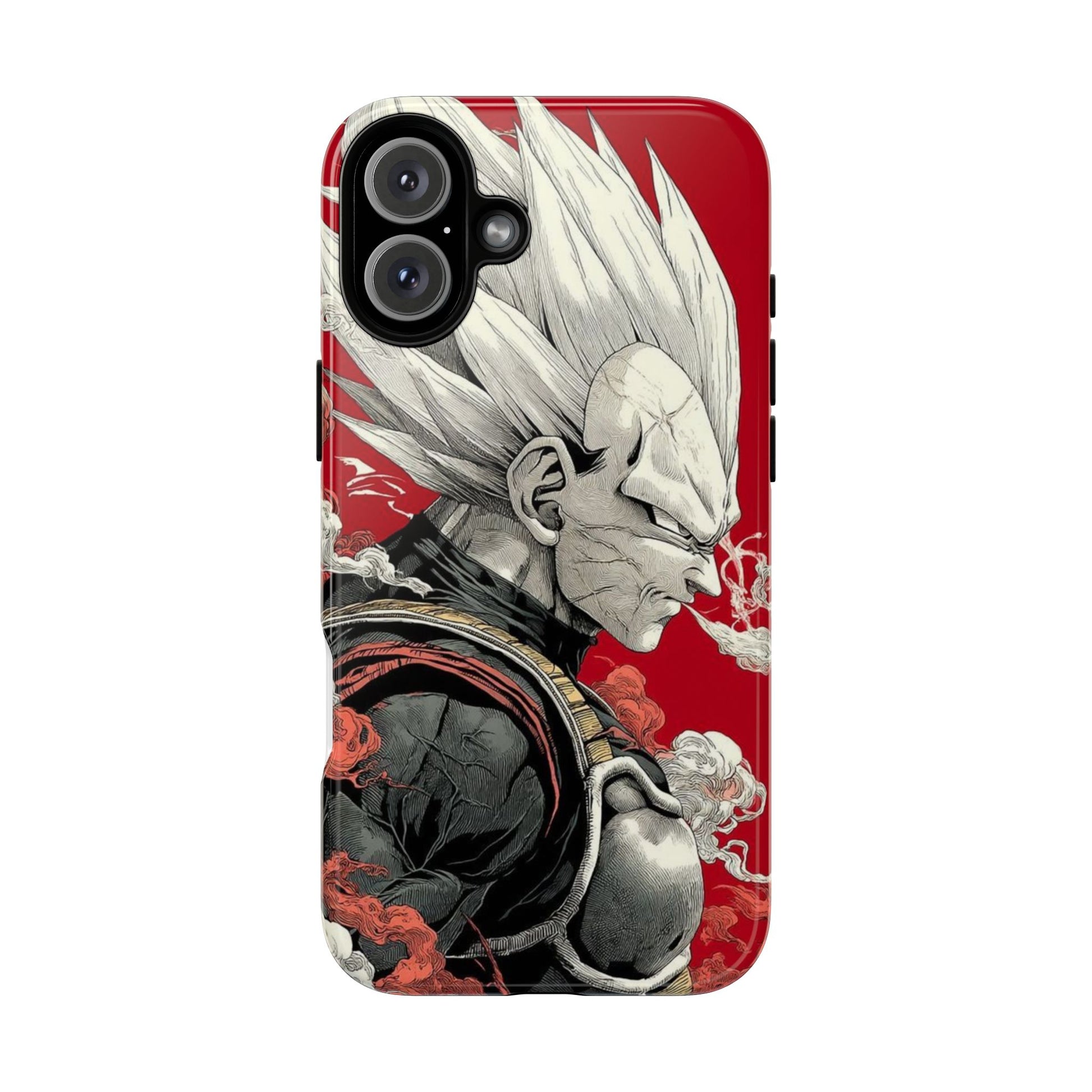 Dragon Ball Z Vegeta Anime Tough Cases for iPhones, Samsung, and Pixel