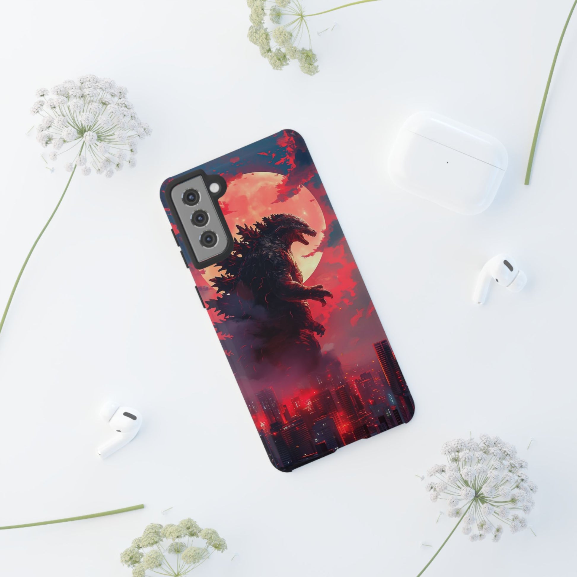 King of Monsters Godzilla Tough Phone Cases for iPhones, Samsung, and Pixel