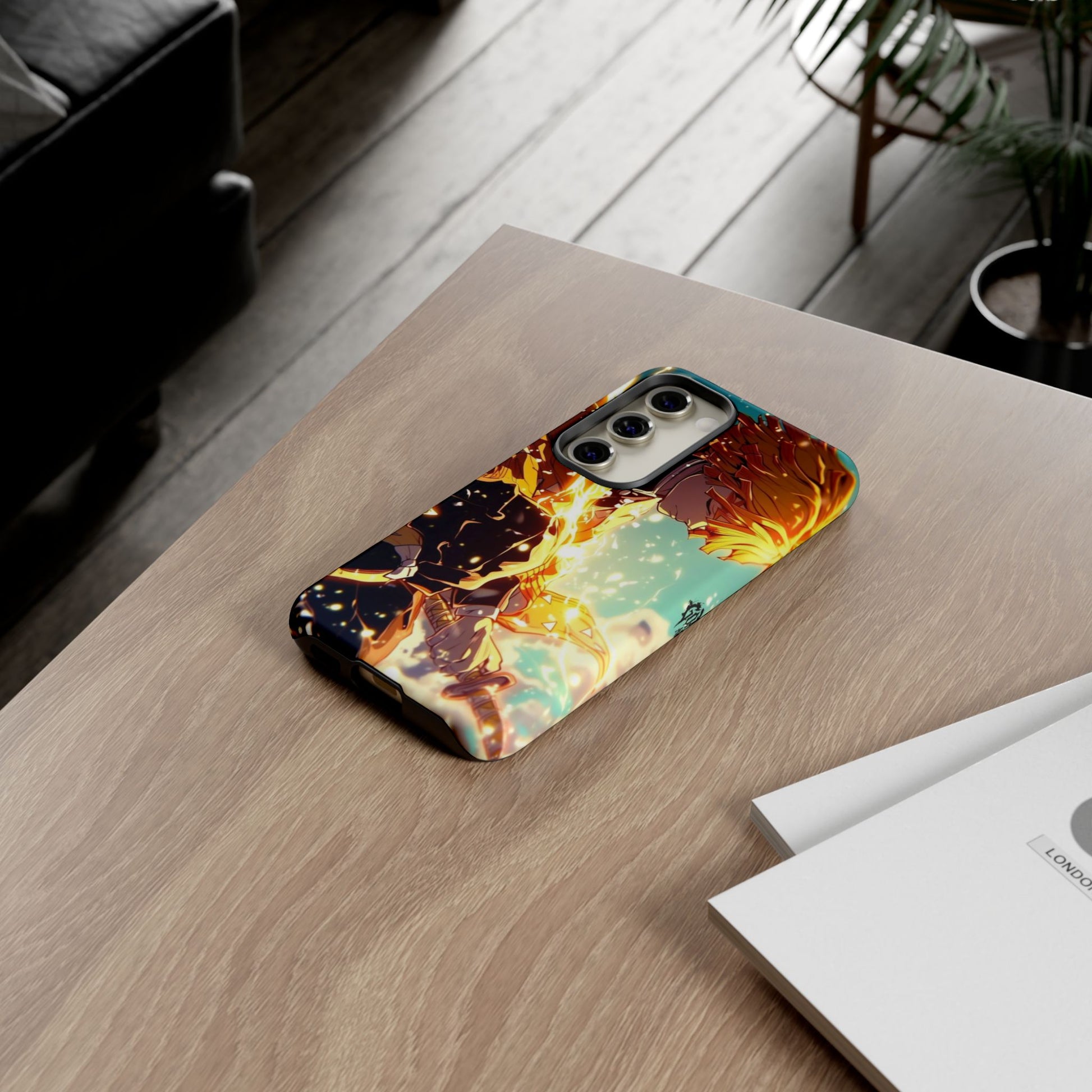 Demon Slayer Zenitsu Anime Theme Phone Case, Tough Cases for iPhones, Samsung, and Pixel