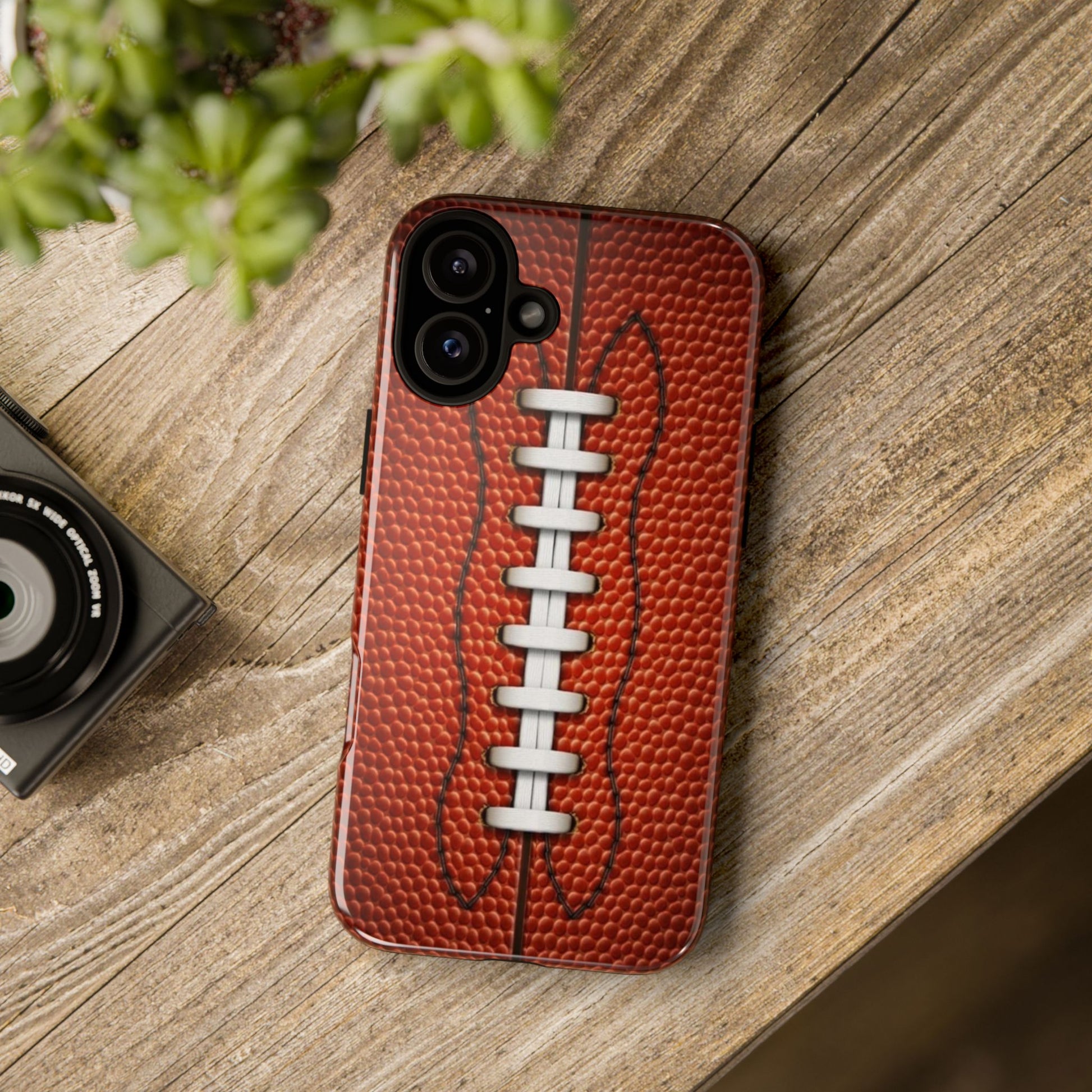 Football Pigskin Print Tough Cases for iPhones, Samsung, and Pixel