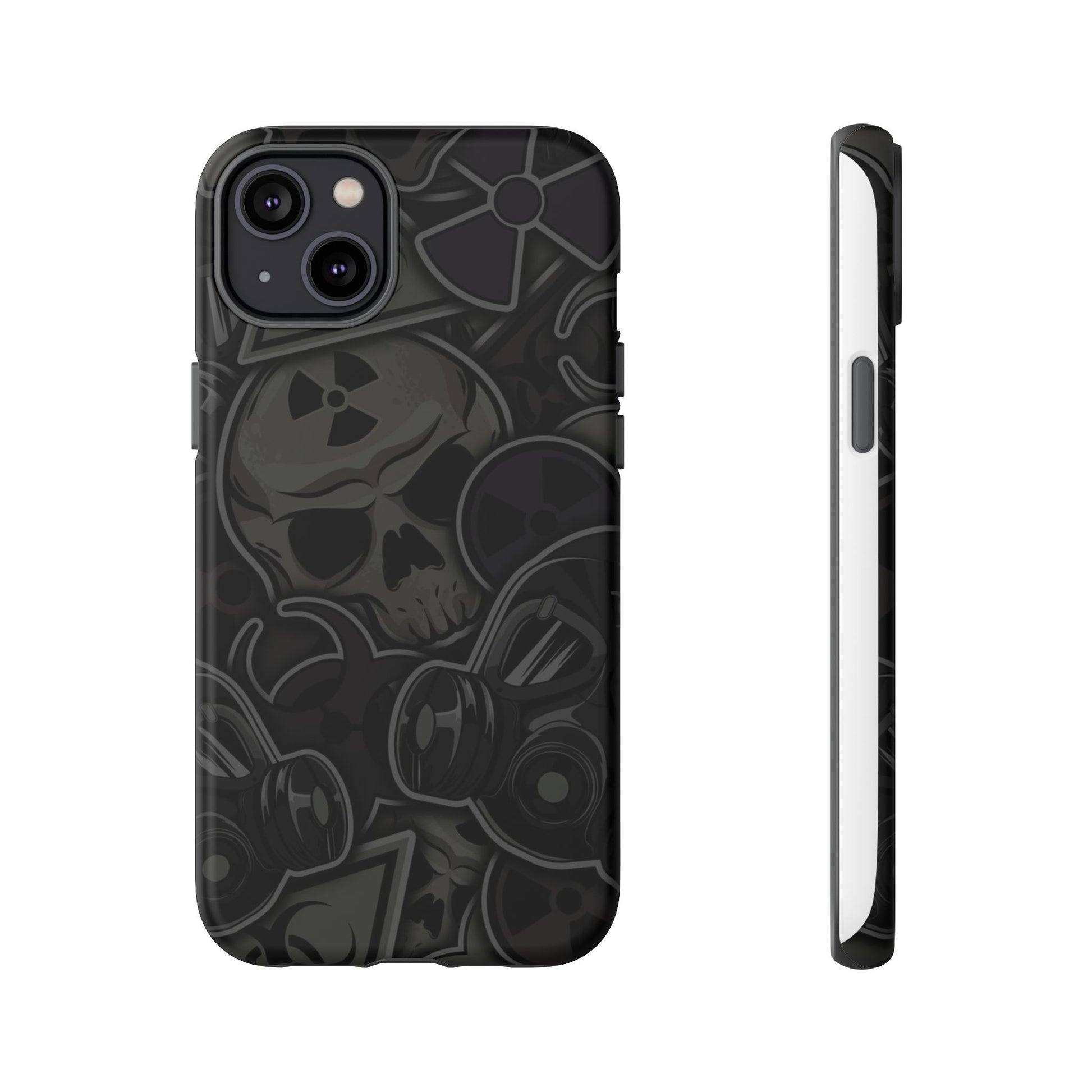 Tough Cases Phone Case, Edgy Skull Design Phone Cover, Gothic Cell Phone Shell