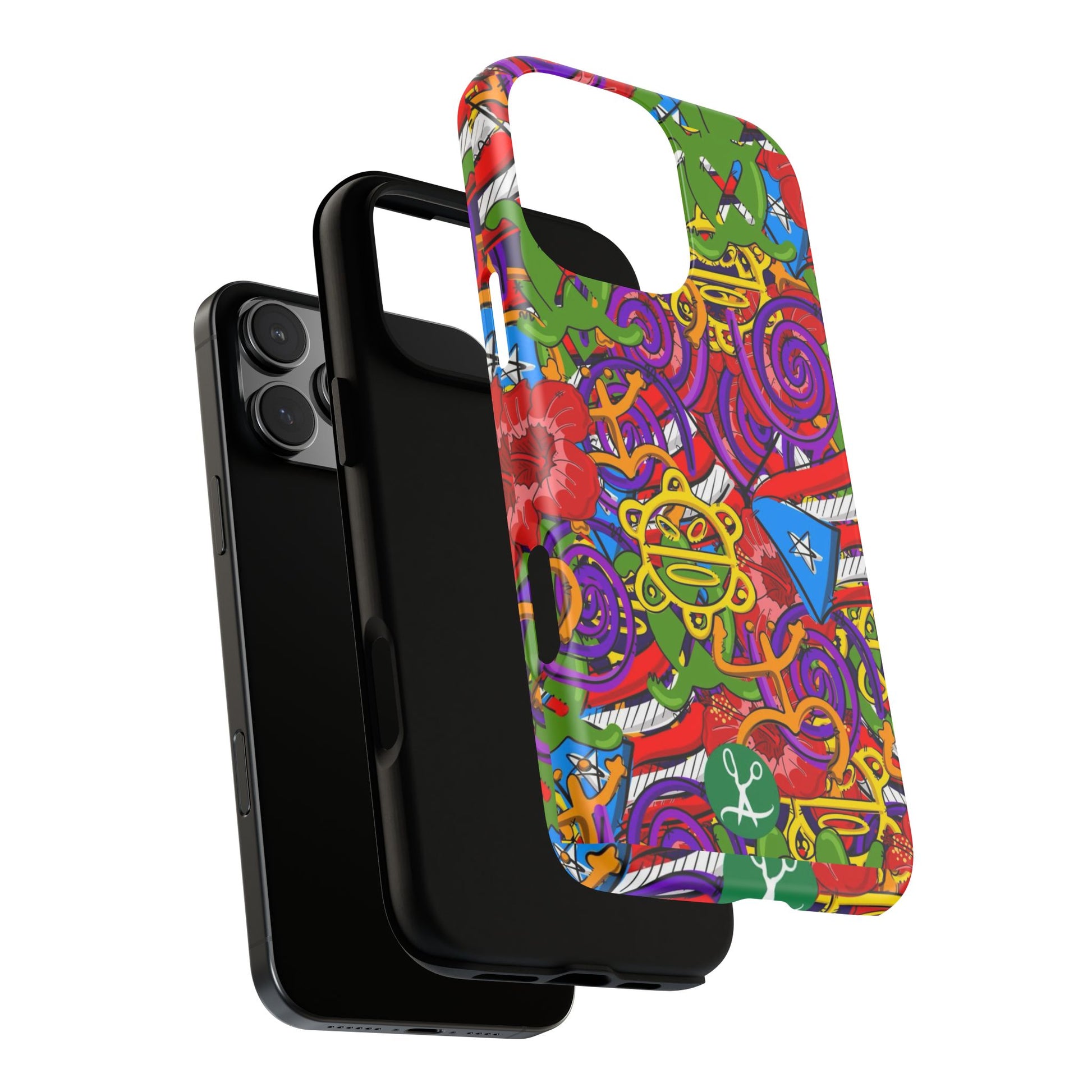 Puerto Rico Taino Tribal Art Tough Cases for iPhones, Samsung, and Pixel