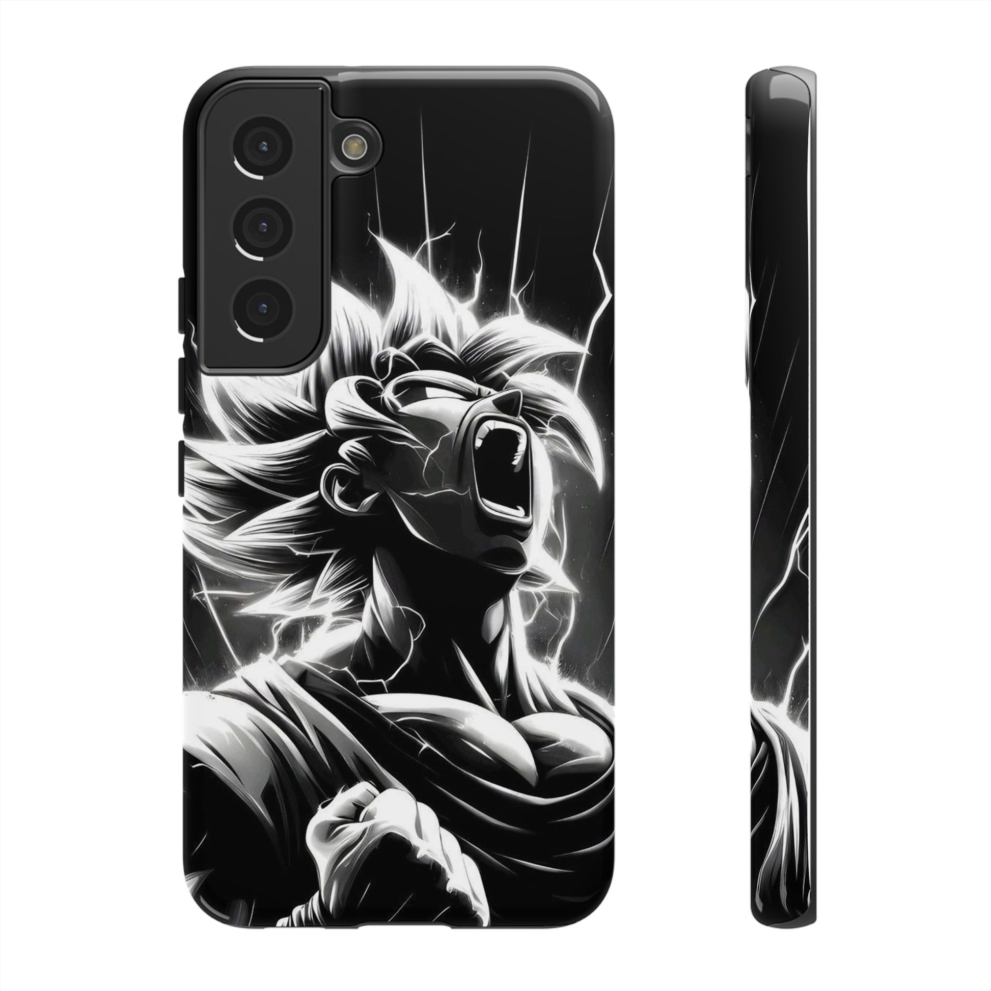Anime Saiyan Rage Dragon ball Z Tough Cases for iPhones, Samsung, and Pixel