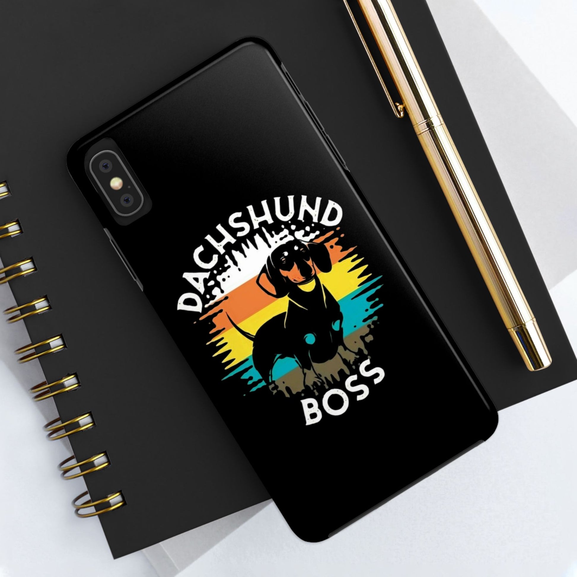 Dachshund Boss Theme Phone Cases for iPhones & Samsung Phones