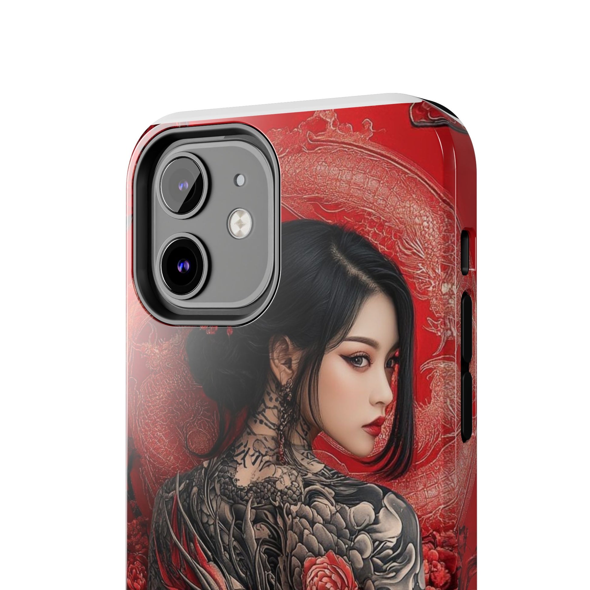 Japanese Geisha Tattooed Girl Phone Cases for Iphones & Samsung Durable