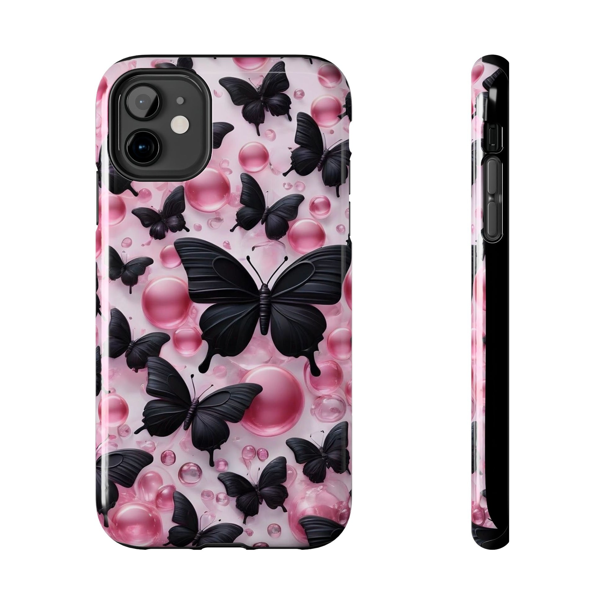Pearls and Butterflies Theme Phone Cases for iPhones & Samsung Phones