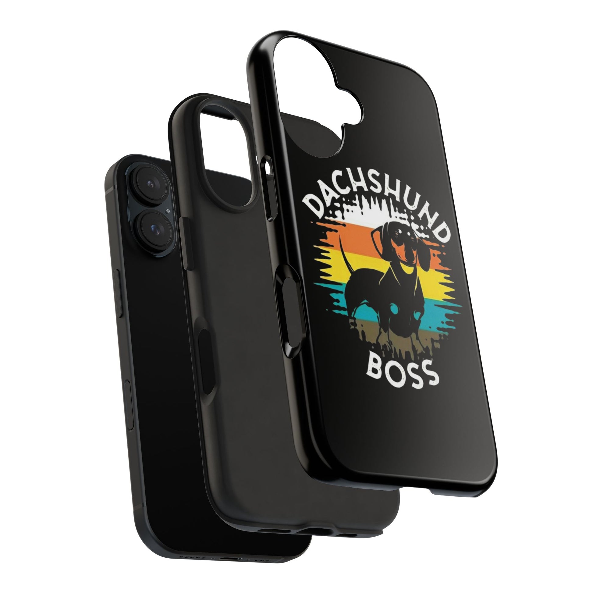Dachshund Boss Theme Phone Cases for iPhones & Samsung Phones