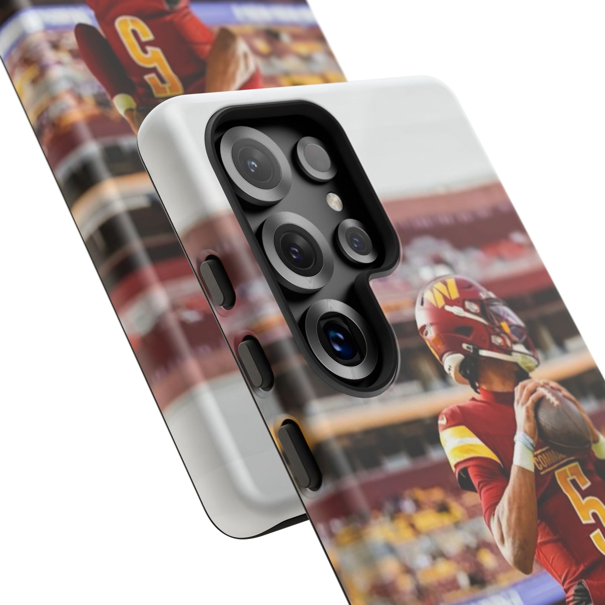 Jayden Daniels Washington Football Tough Cases for iPhones, Samsung, and Pixel
