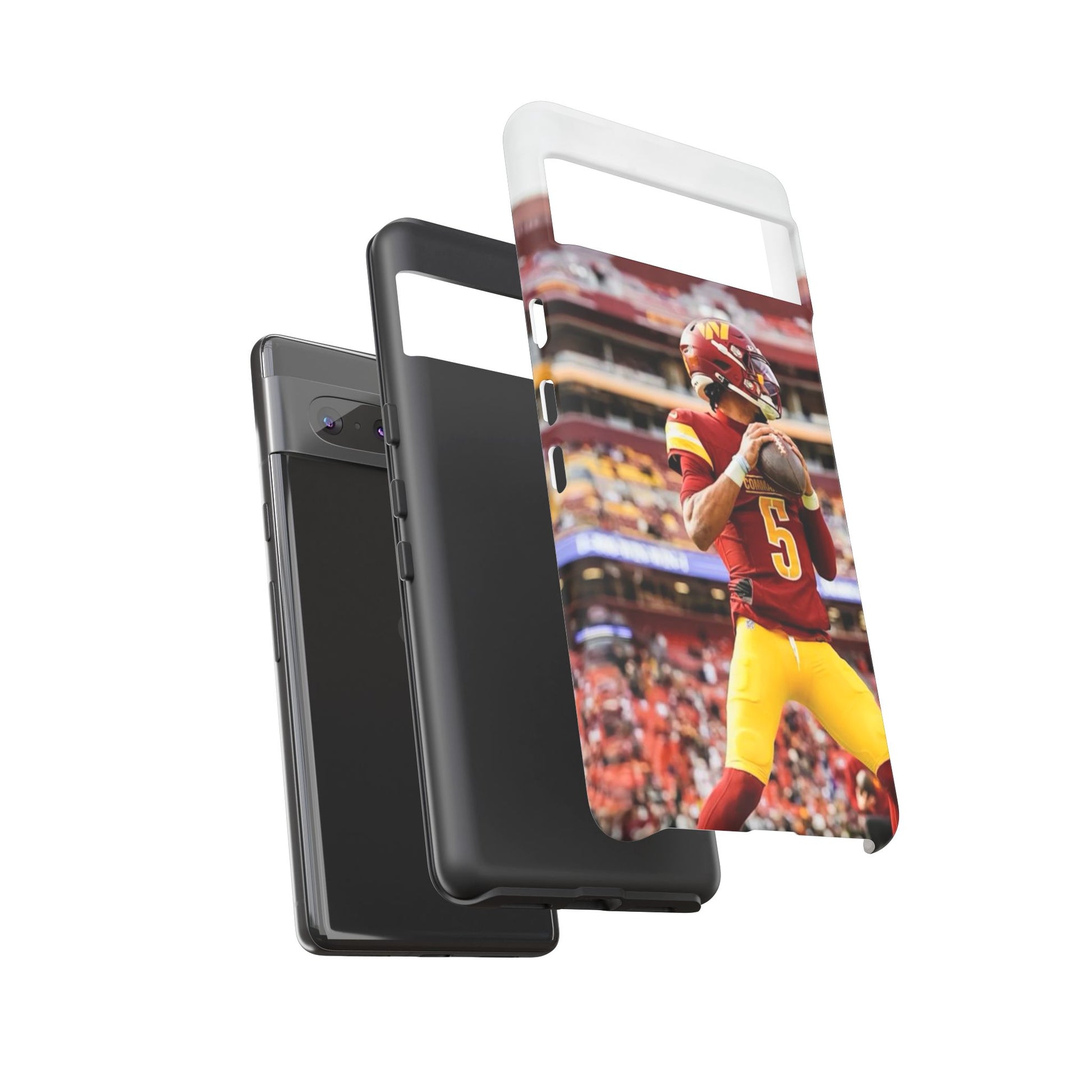 Jayden Daniels Washington Football Tough Cases for iPhones, Samsung, and Pixel