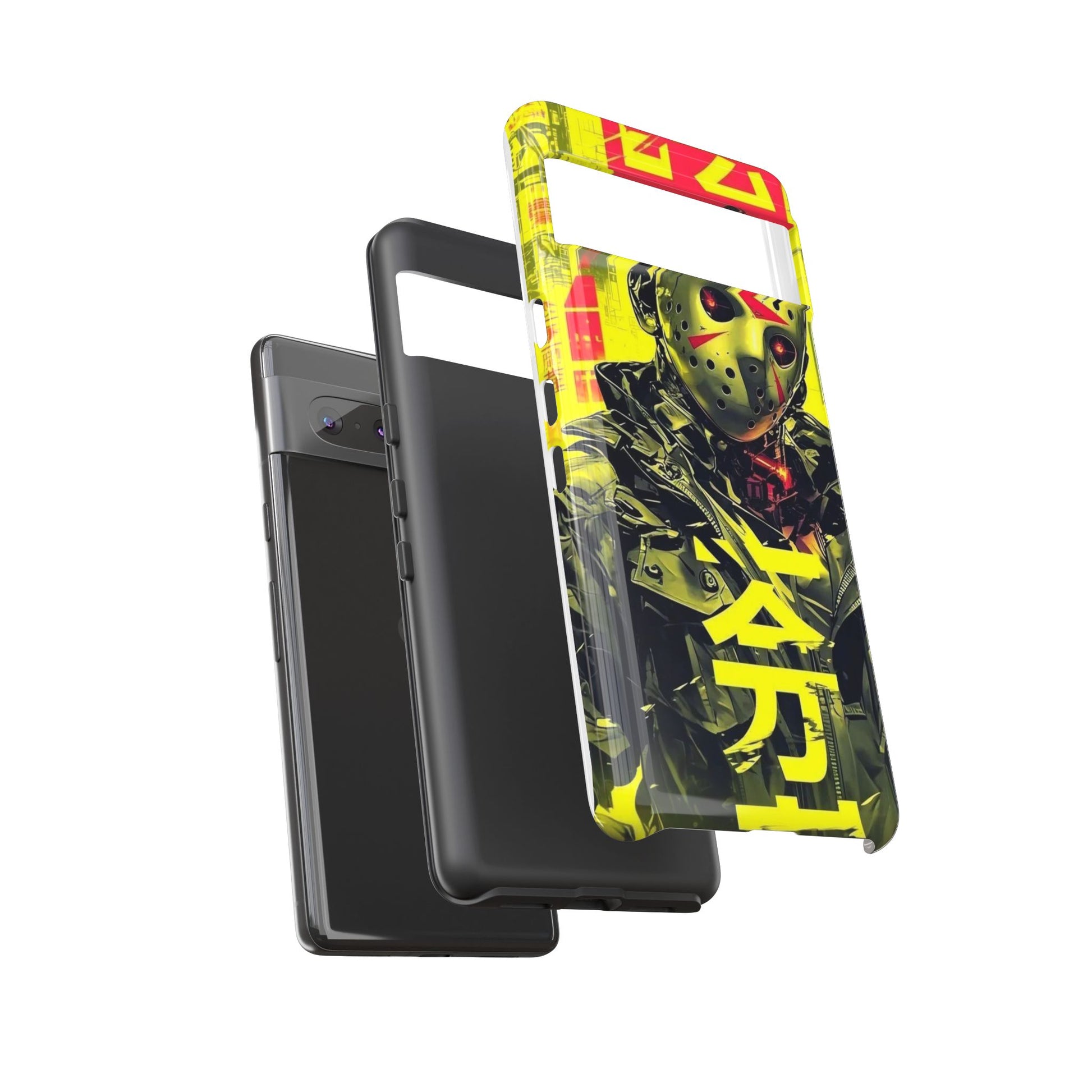 Cyberpunk X Jason Voorhees Tough Cases for iPhones, Samsung, and Pixel