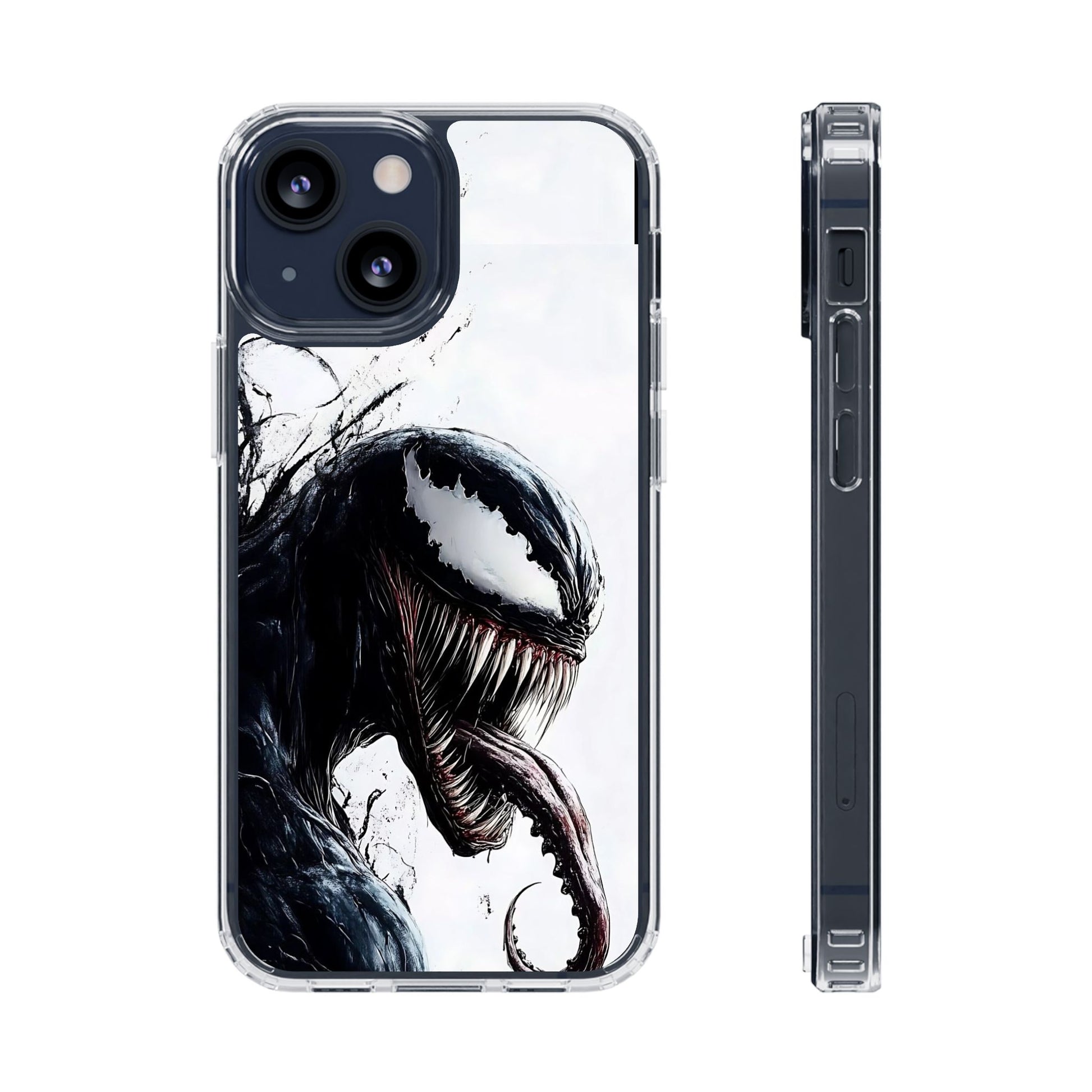 Phone Case, Venom Villain Comic Book Themed Clear Case for Select Phones,