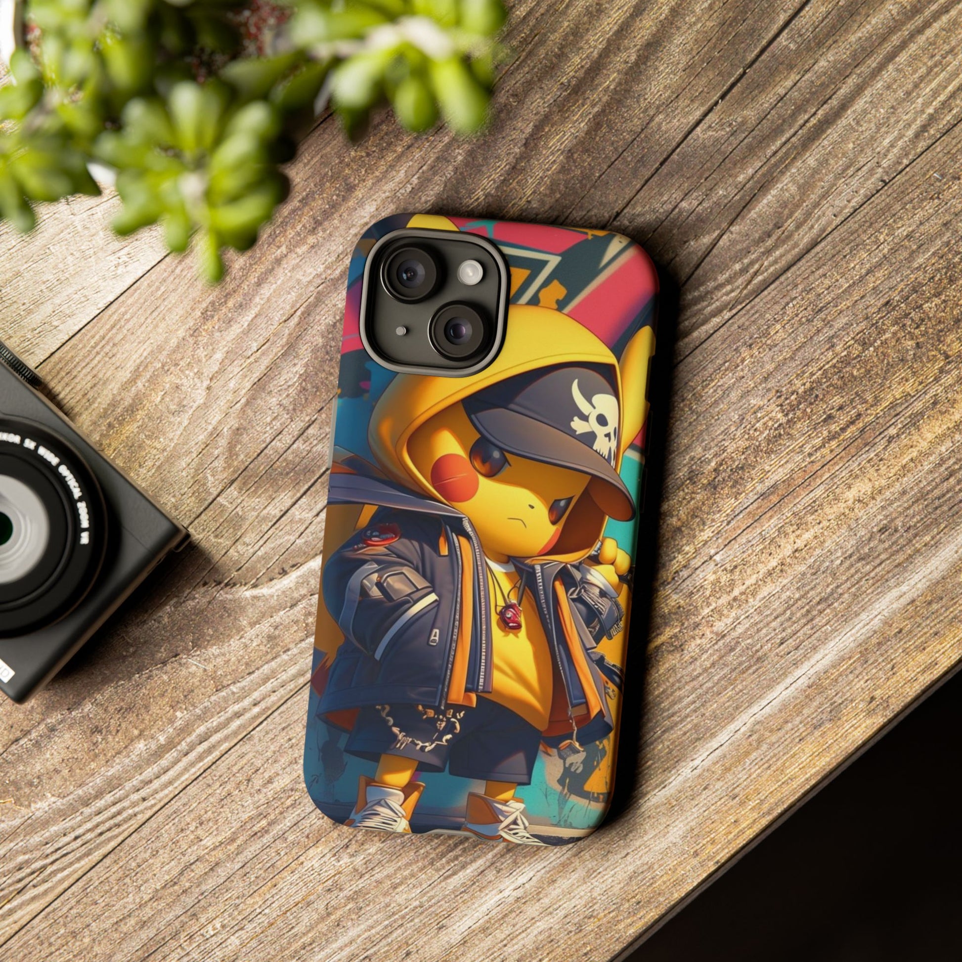Cute Poke Bear Phone Case, Tough Cases for iPhones, Samsung, and Pixel
