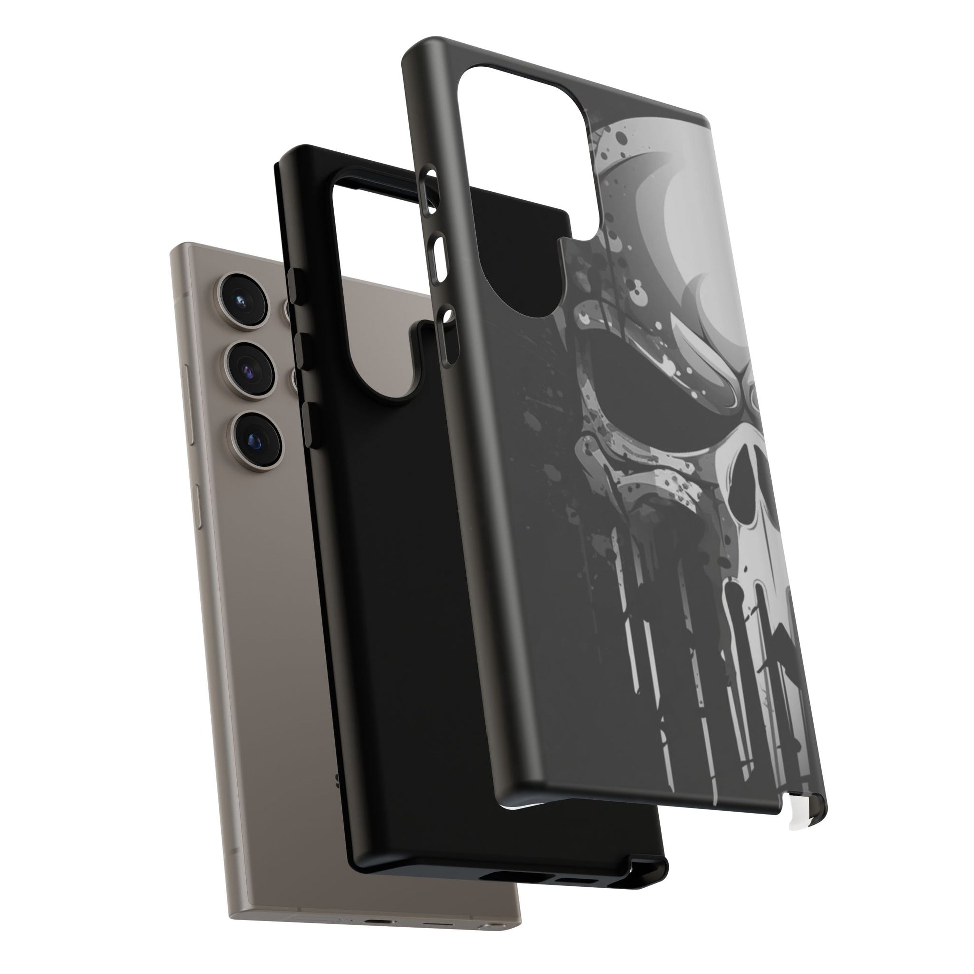 Punisher Skull Tough Cases for iPhones, Samsung, and Pixel