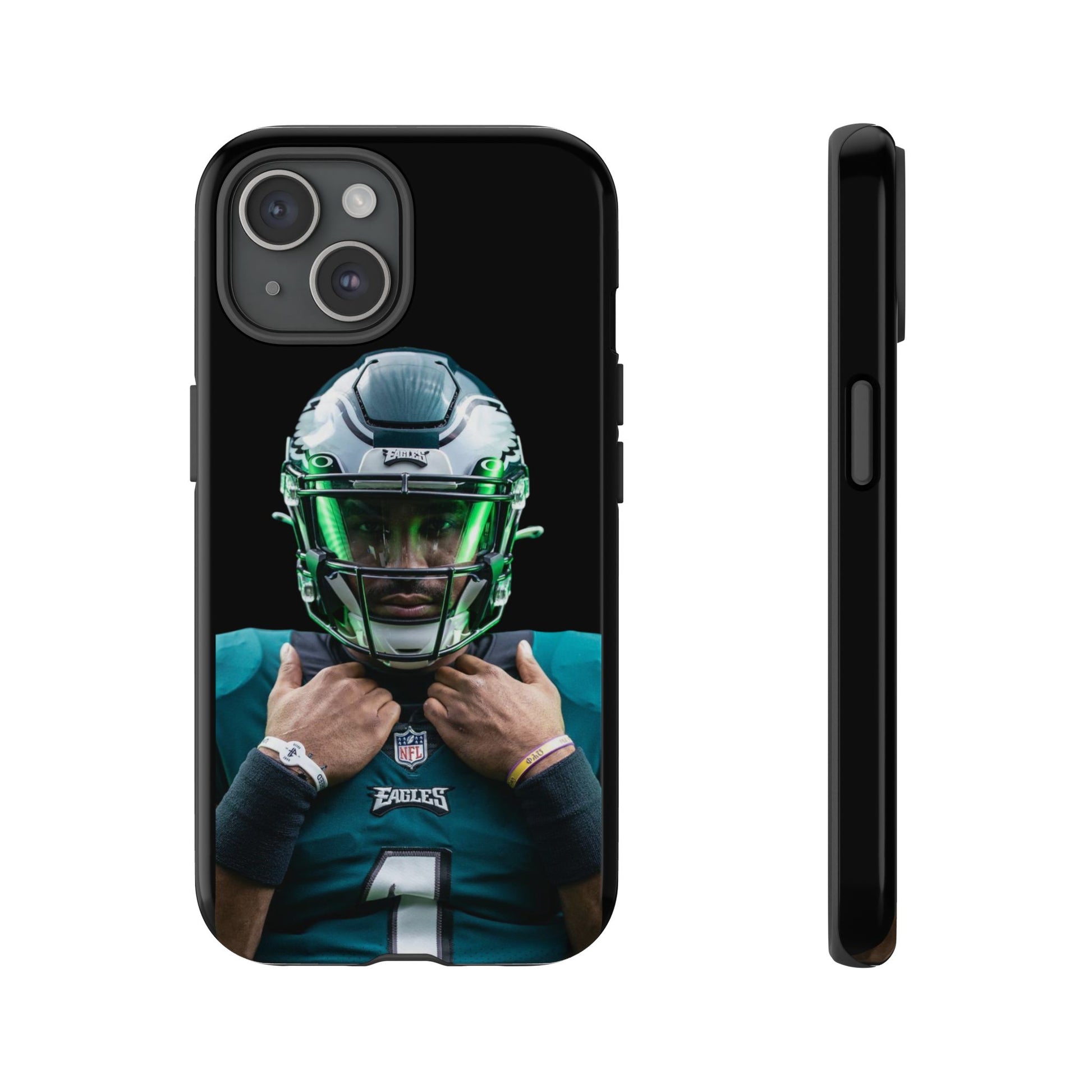 Eagles Football Jalen Hurts Tough Cases for iPhones, Samsung, and Pixel
