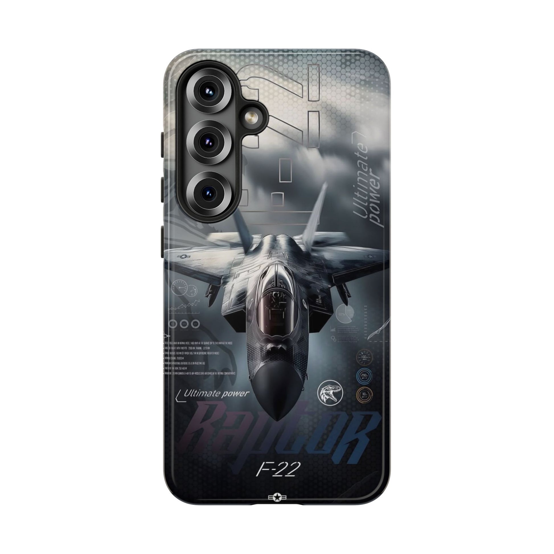 F-22 Raptor Fighter Jet Tough Cases for iPhones, Samsung, and Pixel