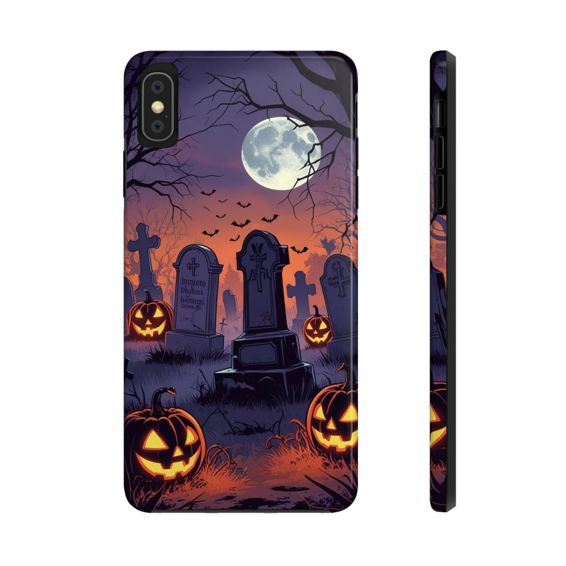 Graveyard Halloween Theme Phone Cases for iPhones & Samsung Phones