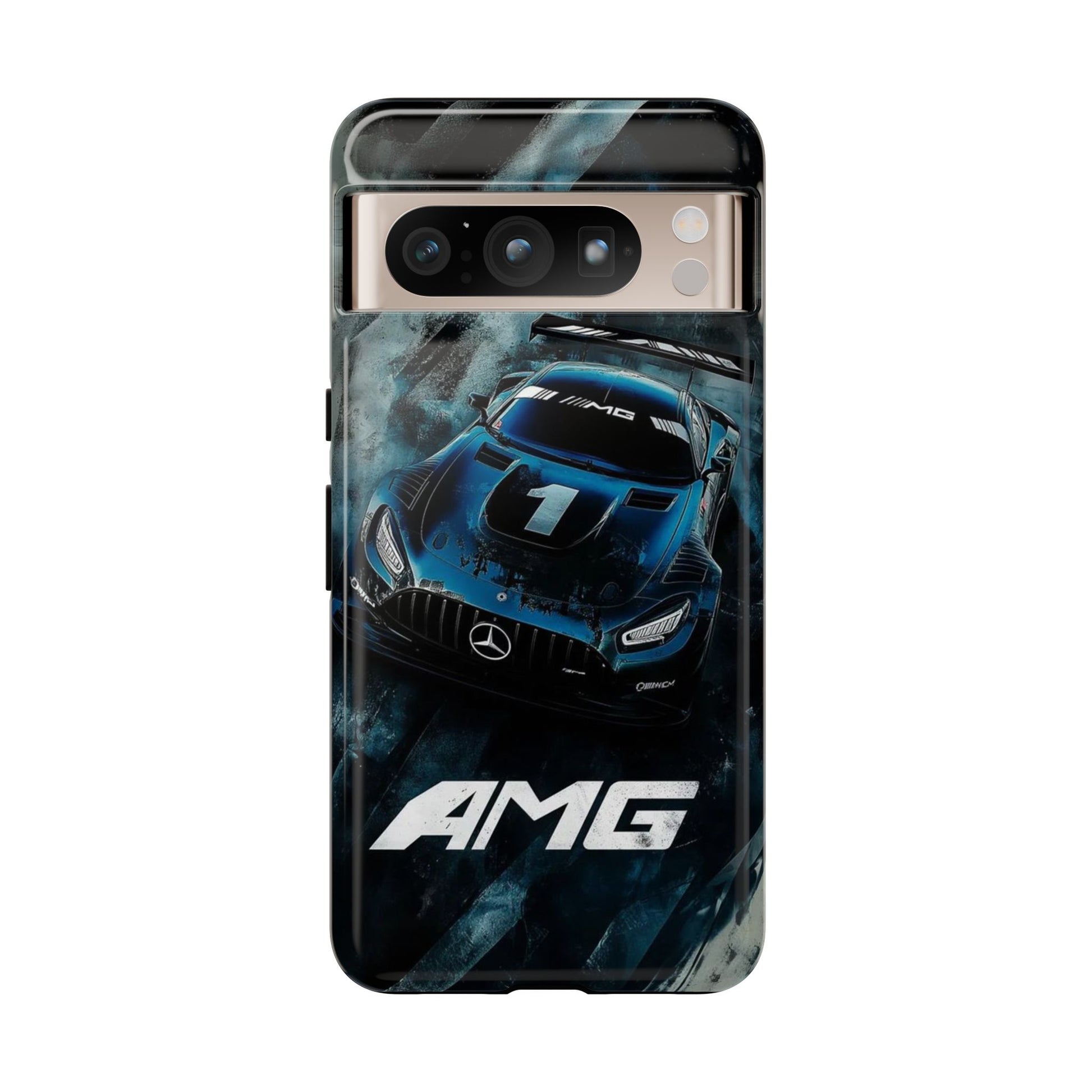 Mercedes AMG Racing Car Tough Cases for iPhones, Samsung, and Pixel