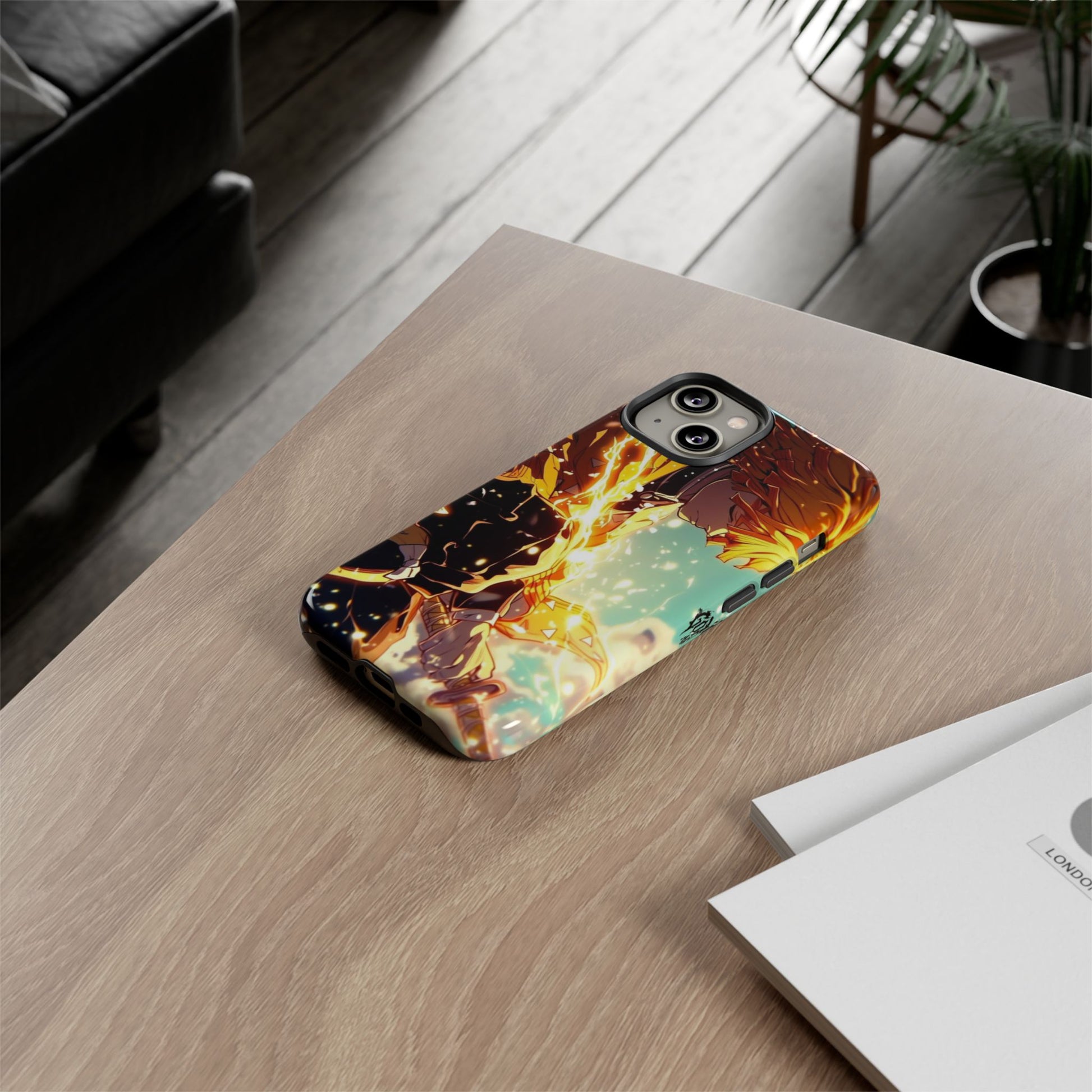 Demon Slayer Zenitsu Anime Theme Phone Case, Tough Cases for iPhones, Samsung, and Pixel