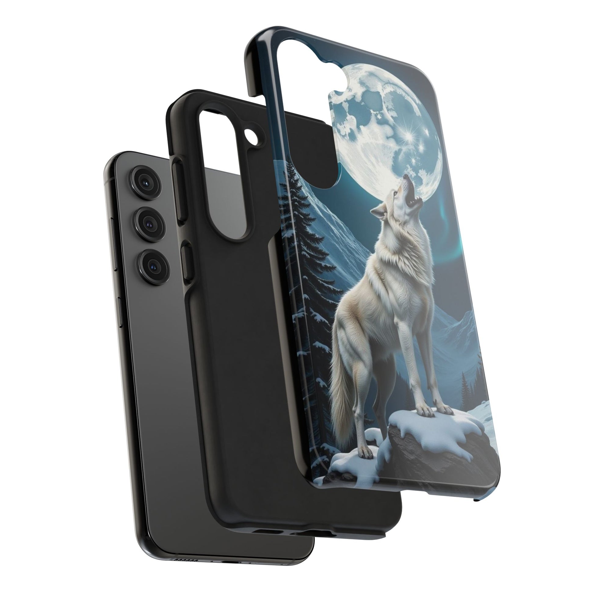 Howling Wolf Theme Phone Cases for iPhones & Samsung Phones