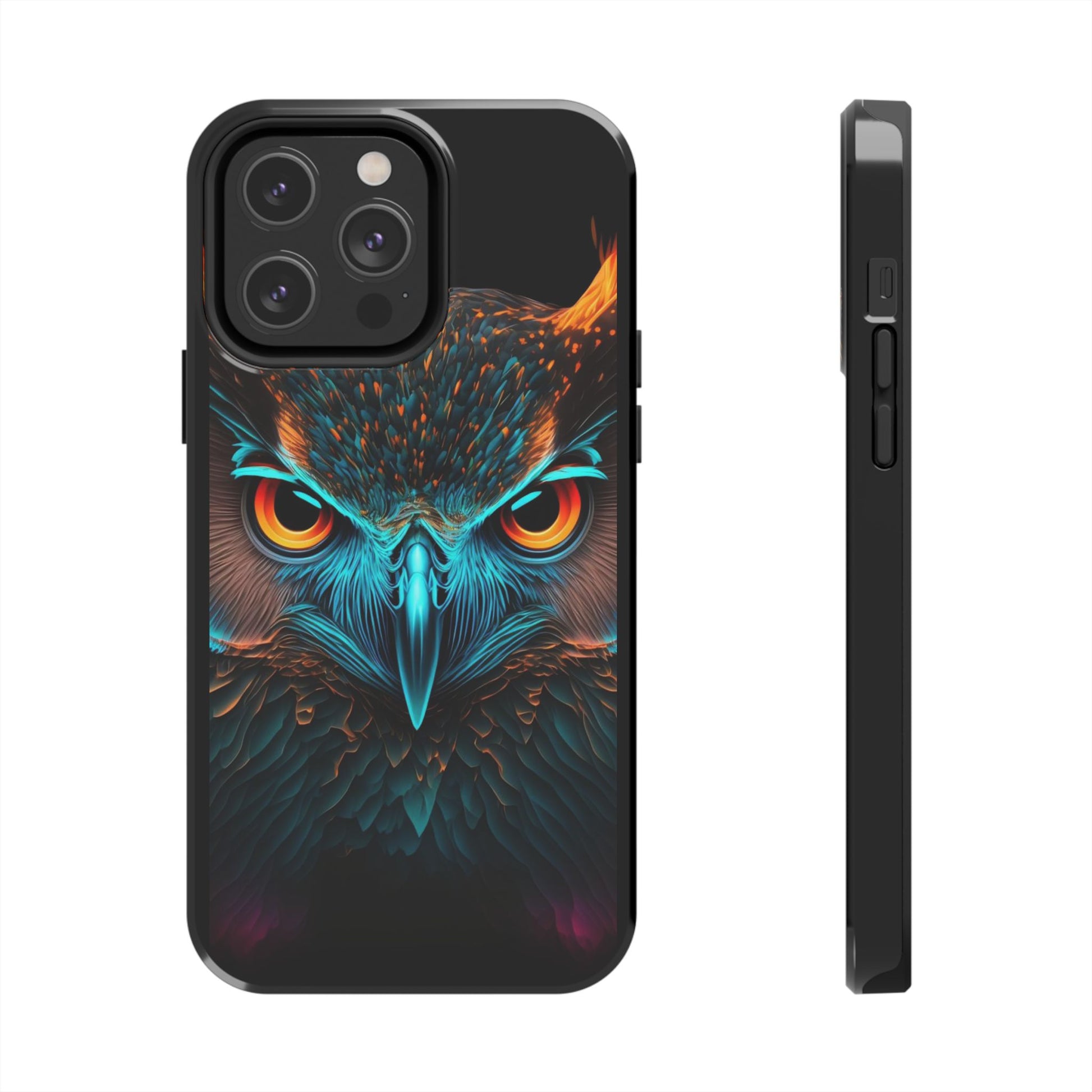 Neon Owl Theme Phone Cases for iPhones & Samsung Phones