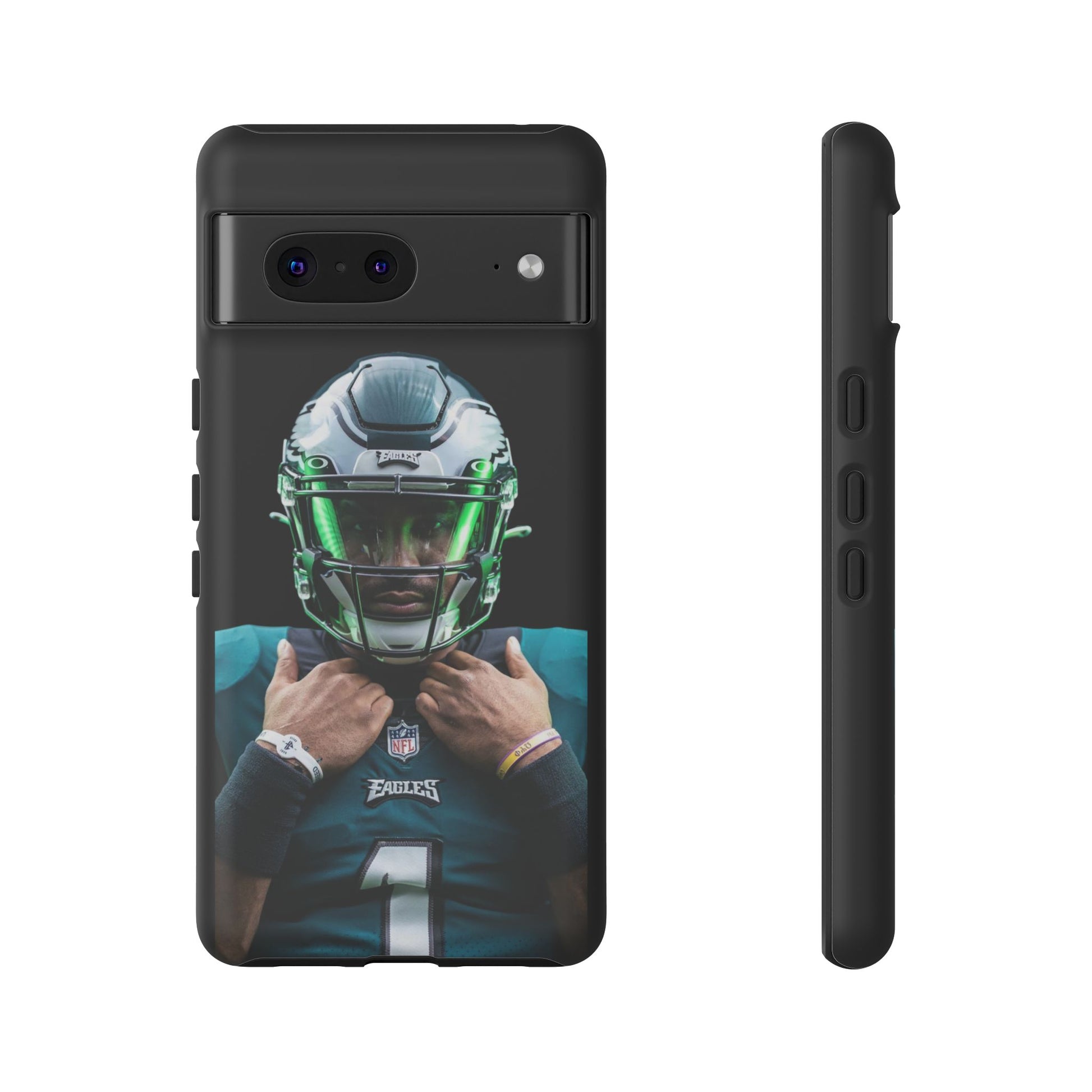 Eagles Football Jalen Hurts Tough Cases for iPhones, Samsung, and Pixel