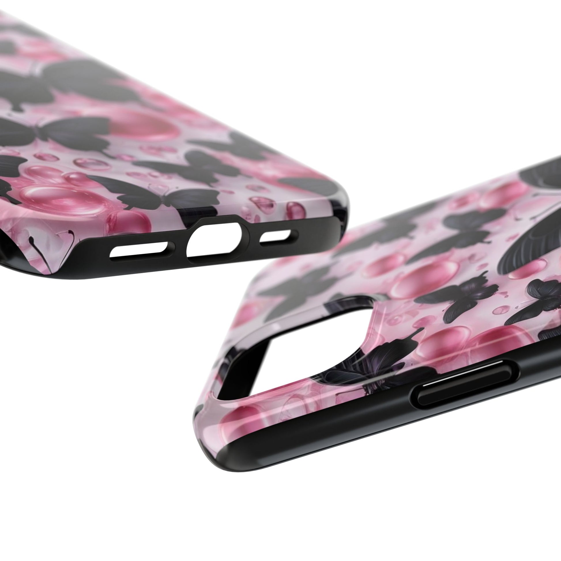 Pearls and Butterflies Theme Phone Cases for iPhones & Samsung Phones