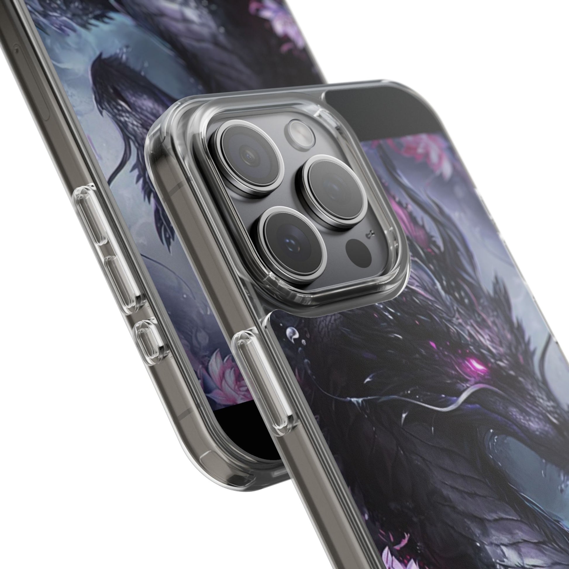 Phone Cases, Purple Dragon Design, iPhone Samsung Case, Protective Cover, Unique