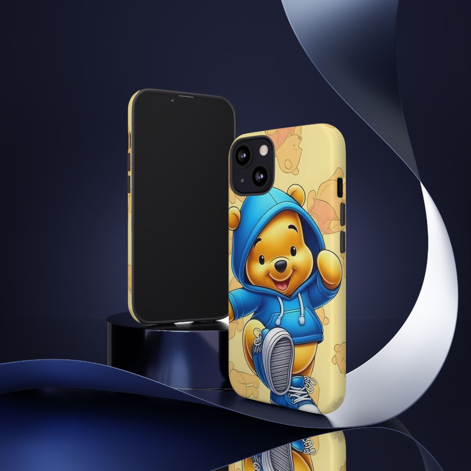 Cute Pooh Bear Phone Case, Tough Case