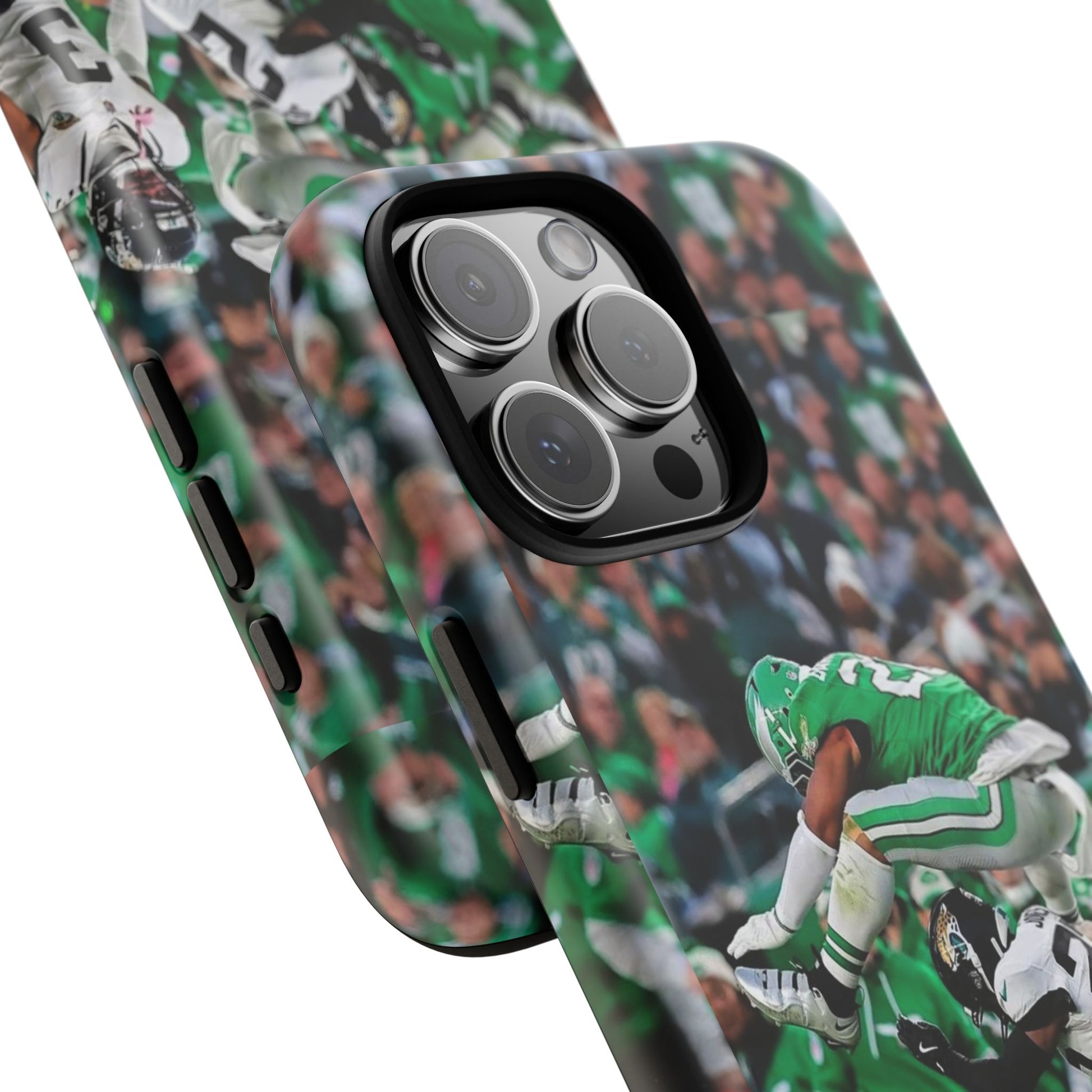 Saquon Barkley The Huddle Eagles Football Tough Cases for iPhones, Samsung, and Pixel