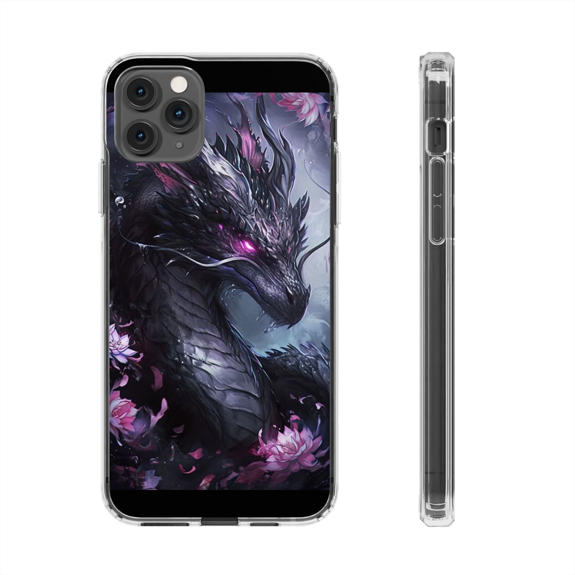 Phone Cases, Purple Dragon Design, iPhone Samsung Case, Protective Cover, Unique