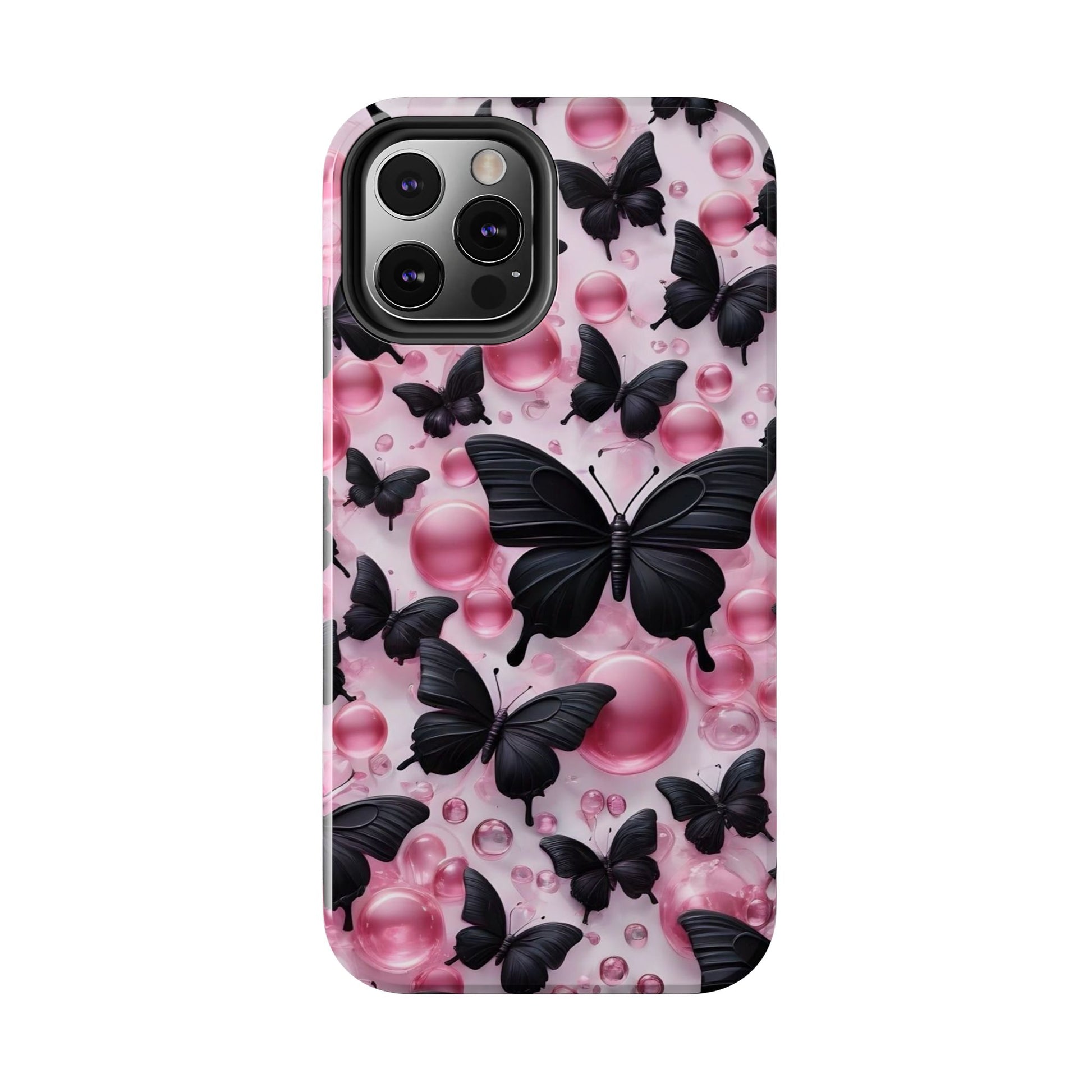 Pearls and Butterflies Theme Phone Cases for iPhones & Samsung Phones