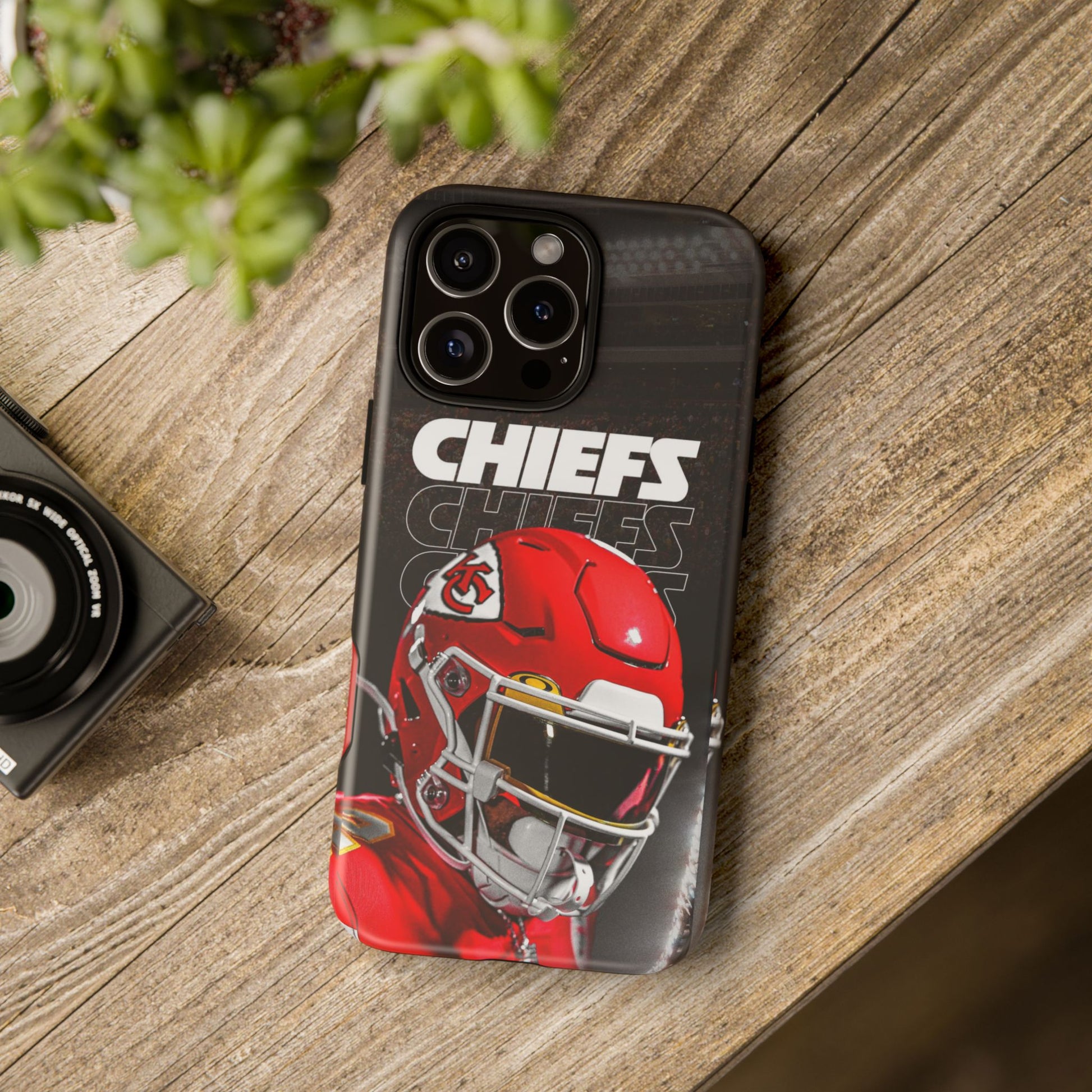 Kansas City Chiefs Football Helmet Logo Tough Cases for iPhones, Samsung, and Pixel