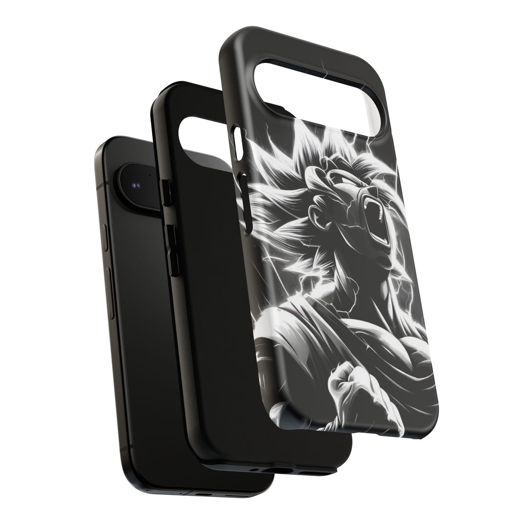 Anime Saiyan Rage Dragon ball Z Tough Cases for iPhones, Samsung, and Pixel