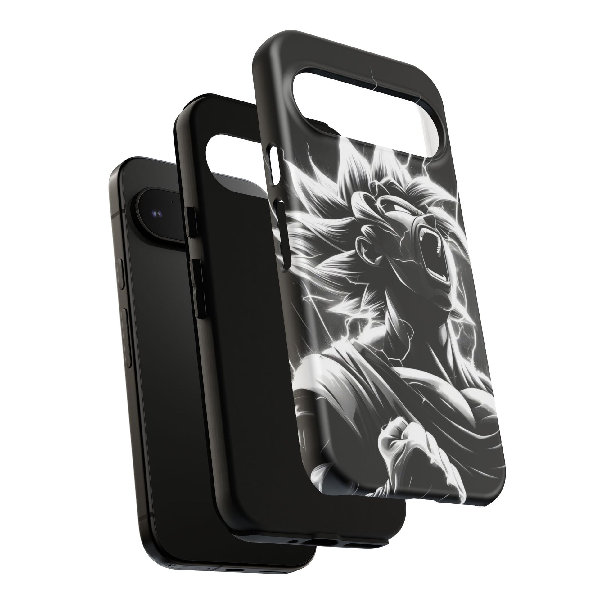 Anime Saiyan Rage Dragon ball Z Tough Cases for iPhones, Samsung, and Pixel