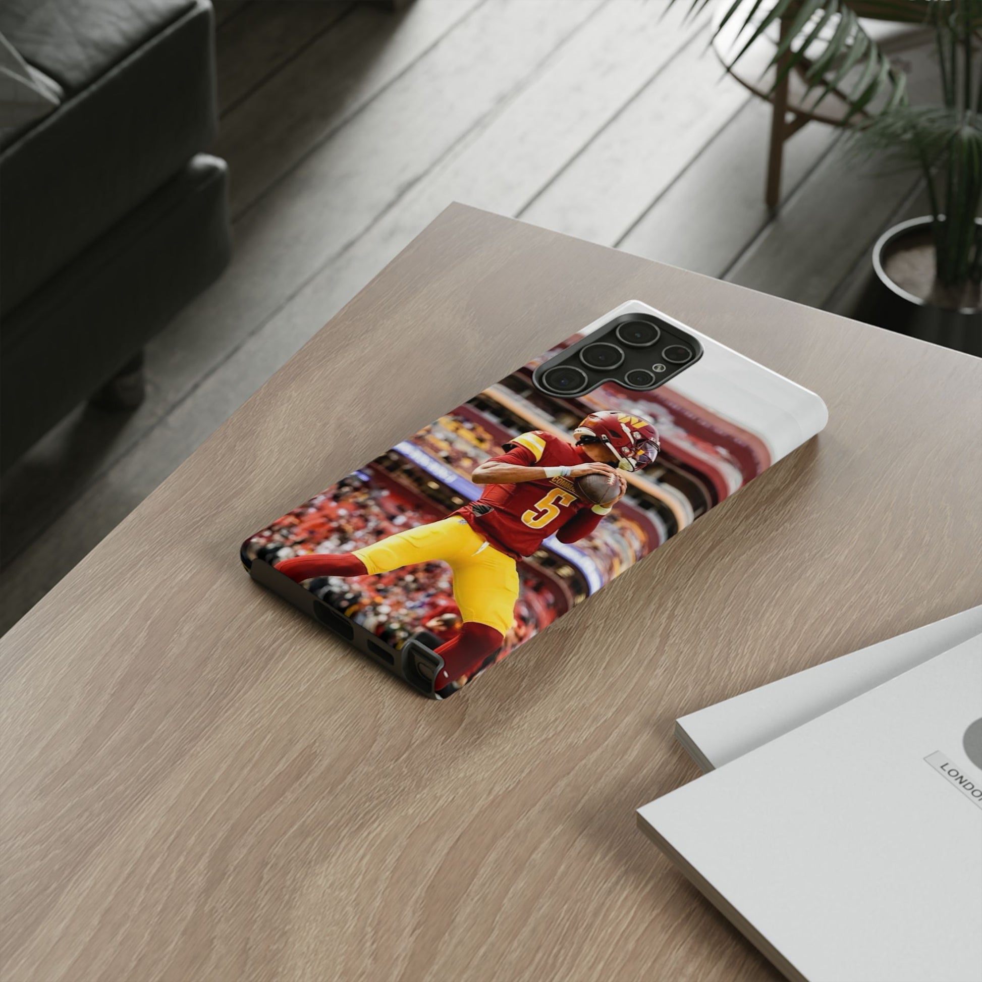 Jayden Daniels Washington Football Tough Cases for iPhones, Samsung, and Pixel