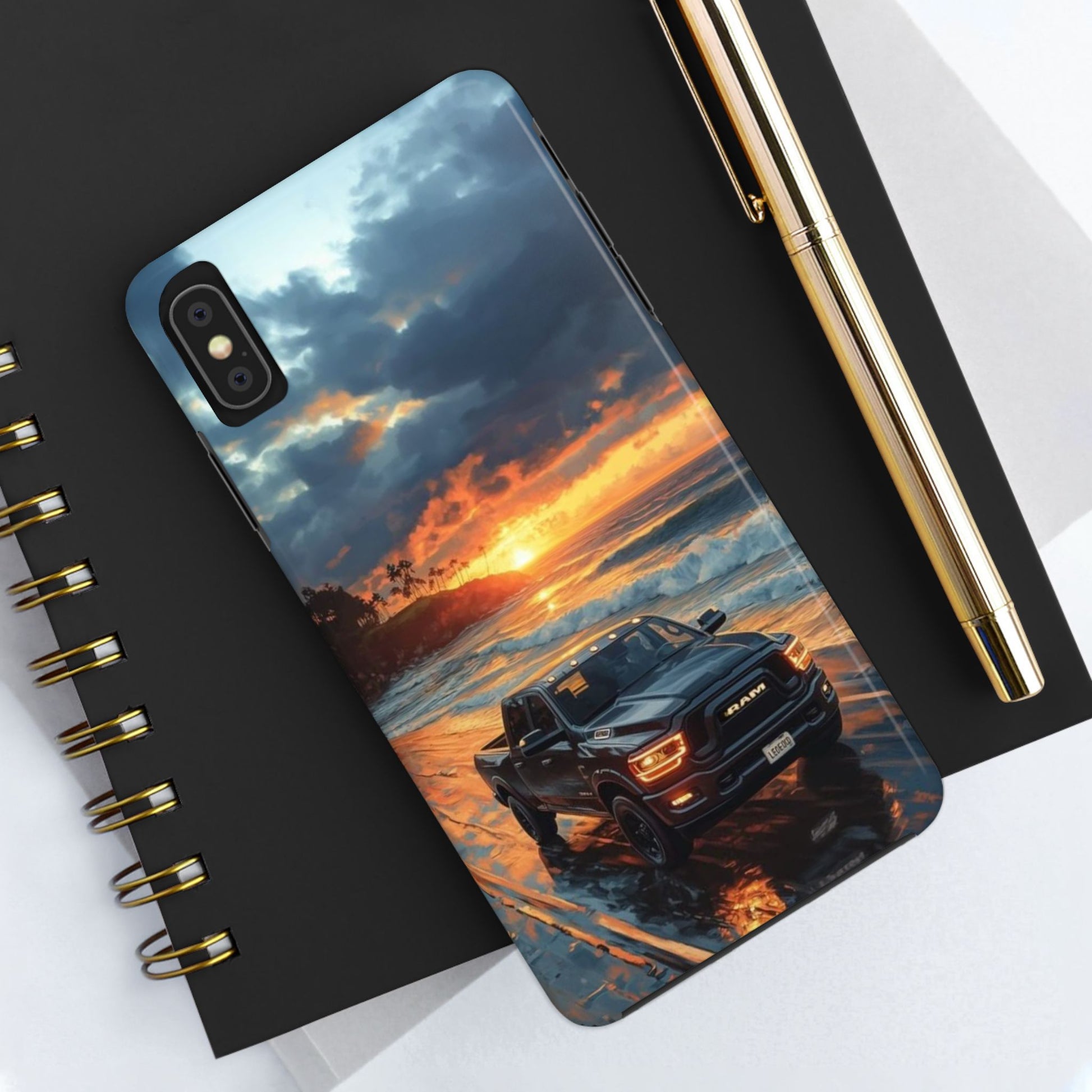 Dodge Ram Beach Phone Cases for Iphones & Samsung Phones Durable